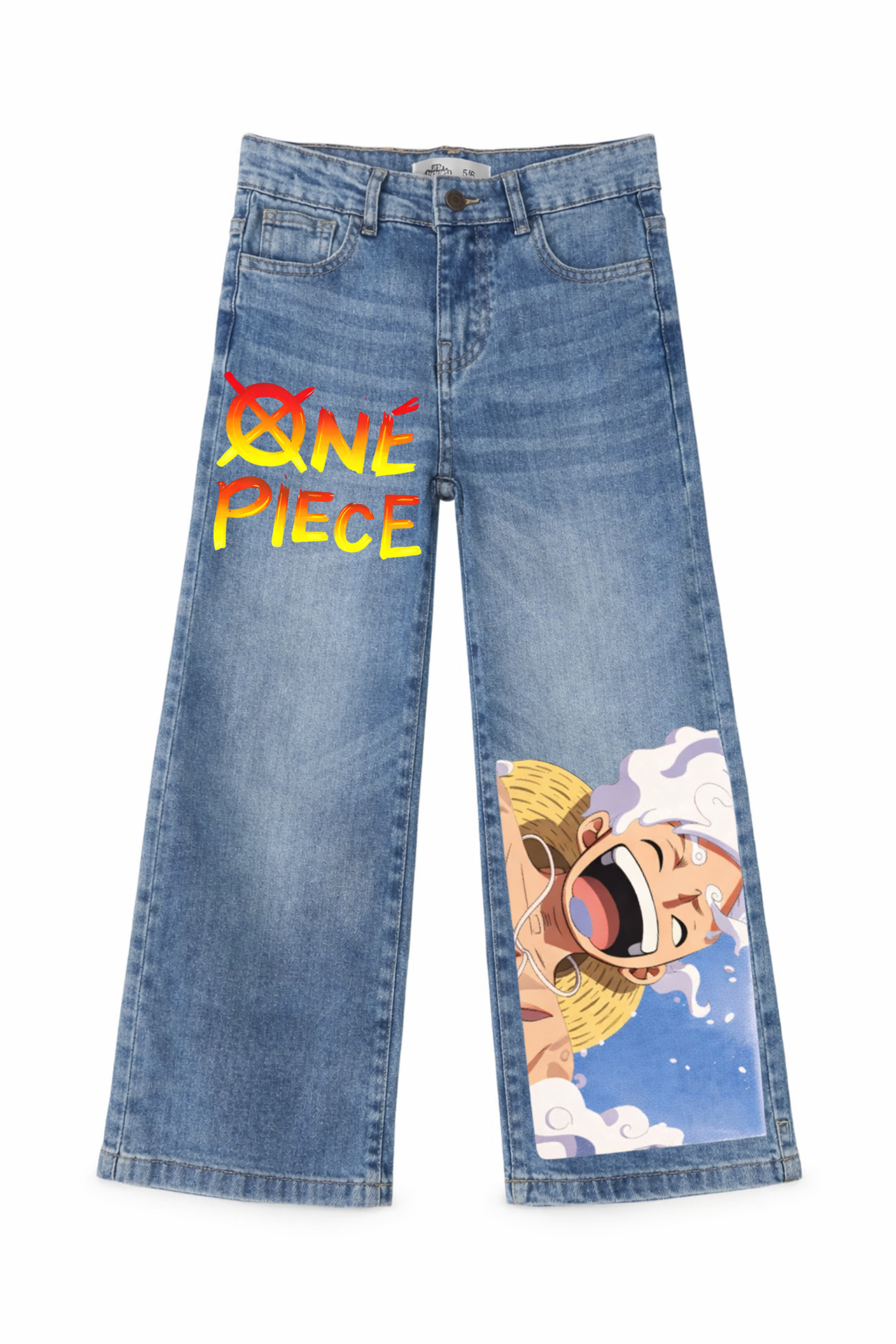 One Piece Splash Denim Jeans