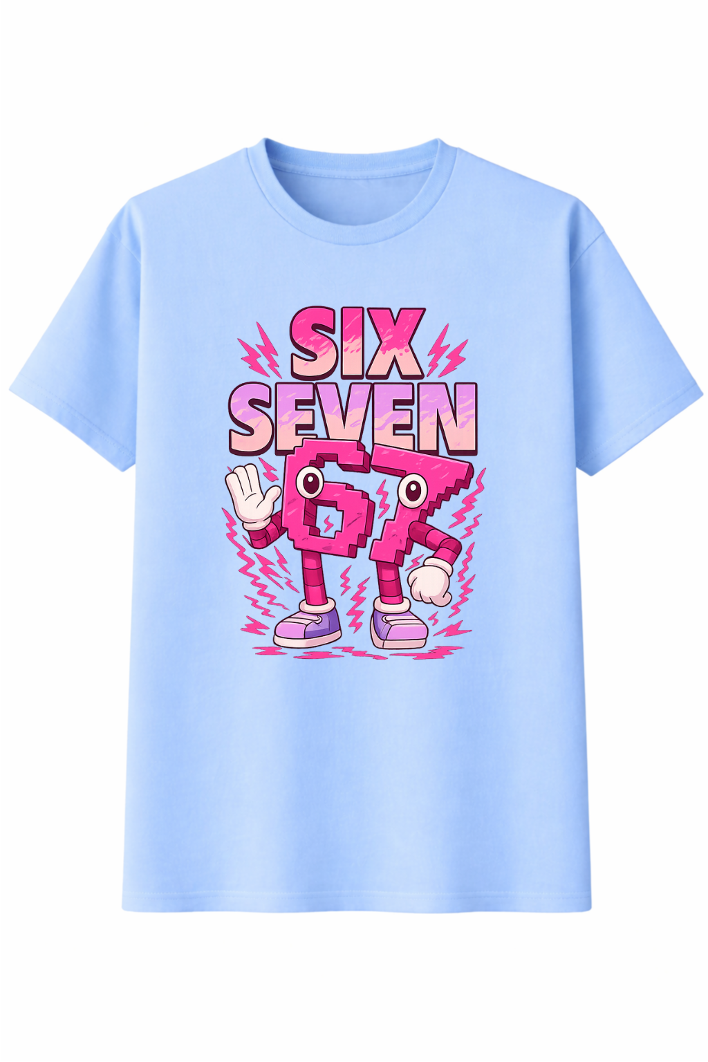Six Seven 67 Pink Graphic Tee