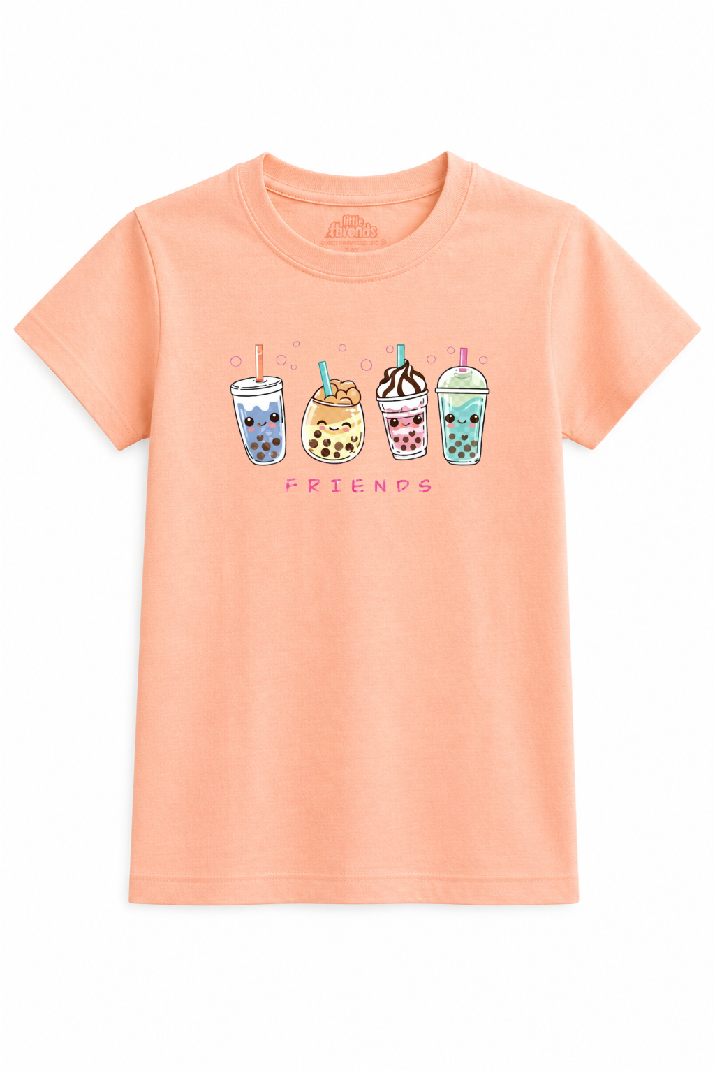 Cute Boba Friends Kids T-Shirt
