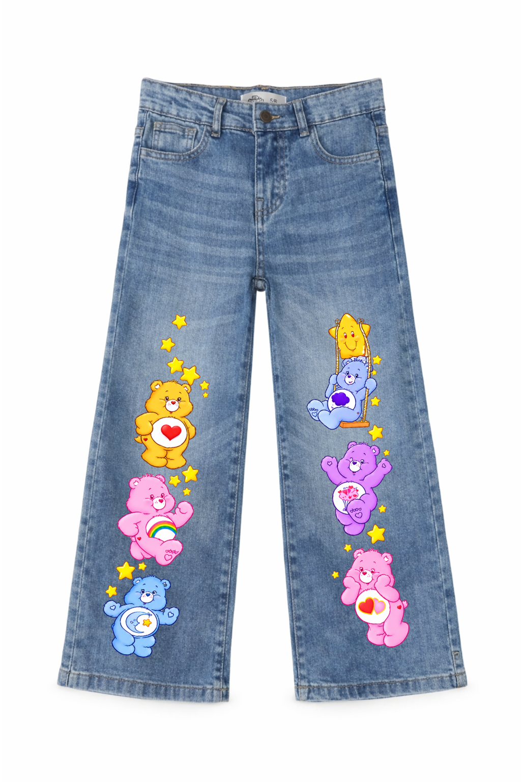 Care Bears Starry Wishes Graphic Wide Leg Jeans