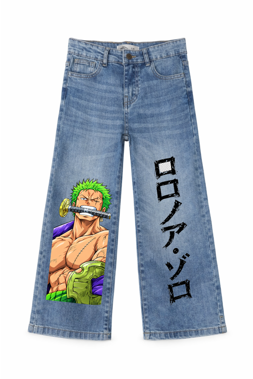Zoro Swordsman Graphic Jeans