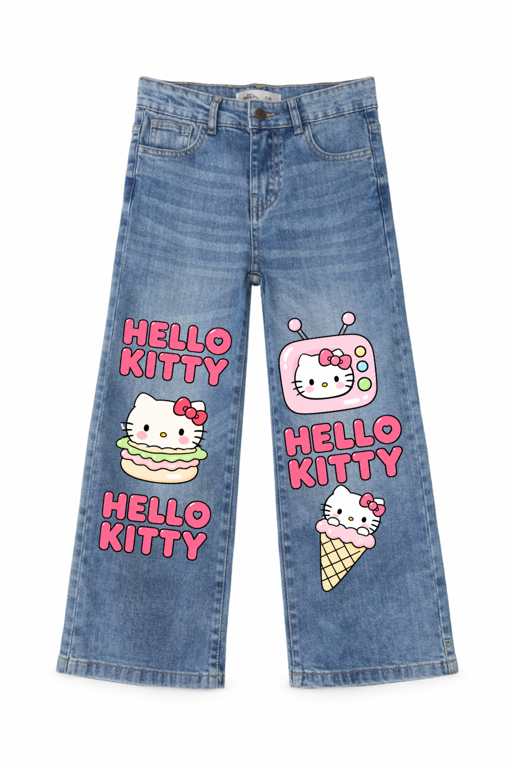 Hello Kitty Sweet Treats Wide Leg Jeans
