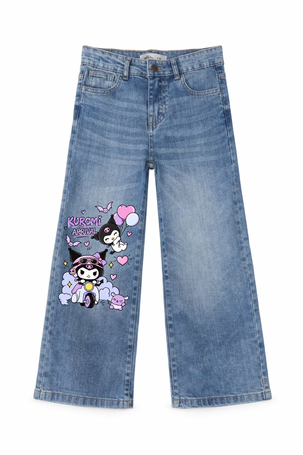 Kuromi Arrival Rider Wide Leg Jeans