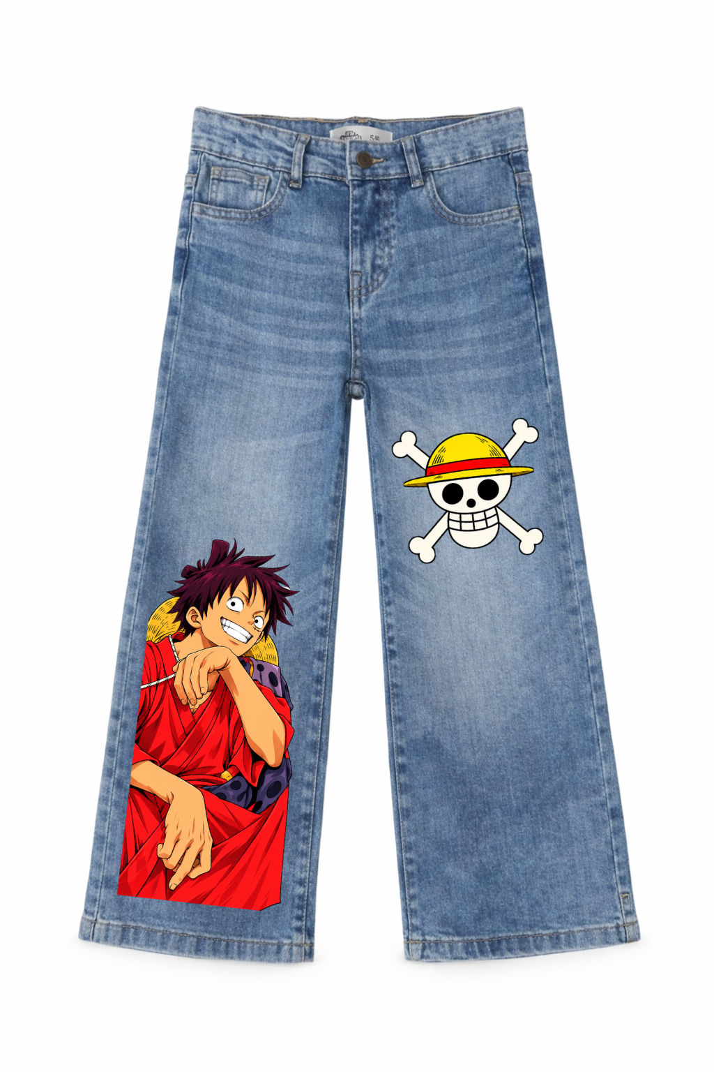 Luffy Red Voyage Graphic Jeans