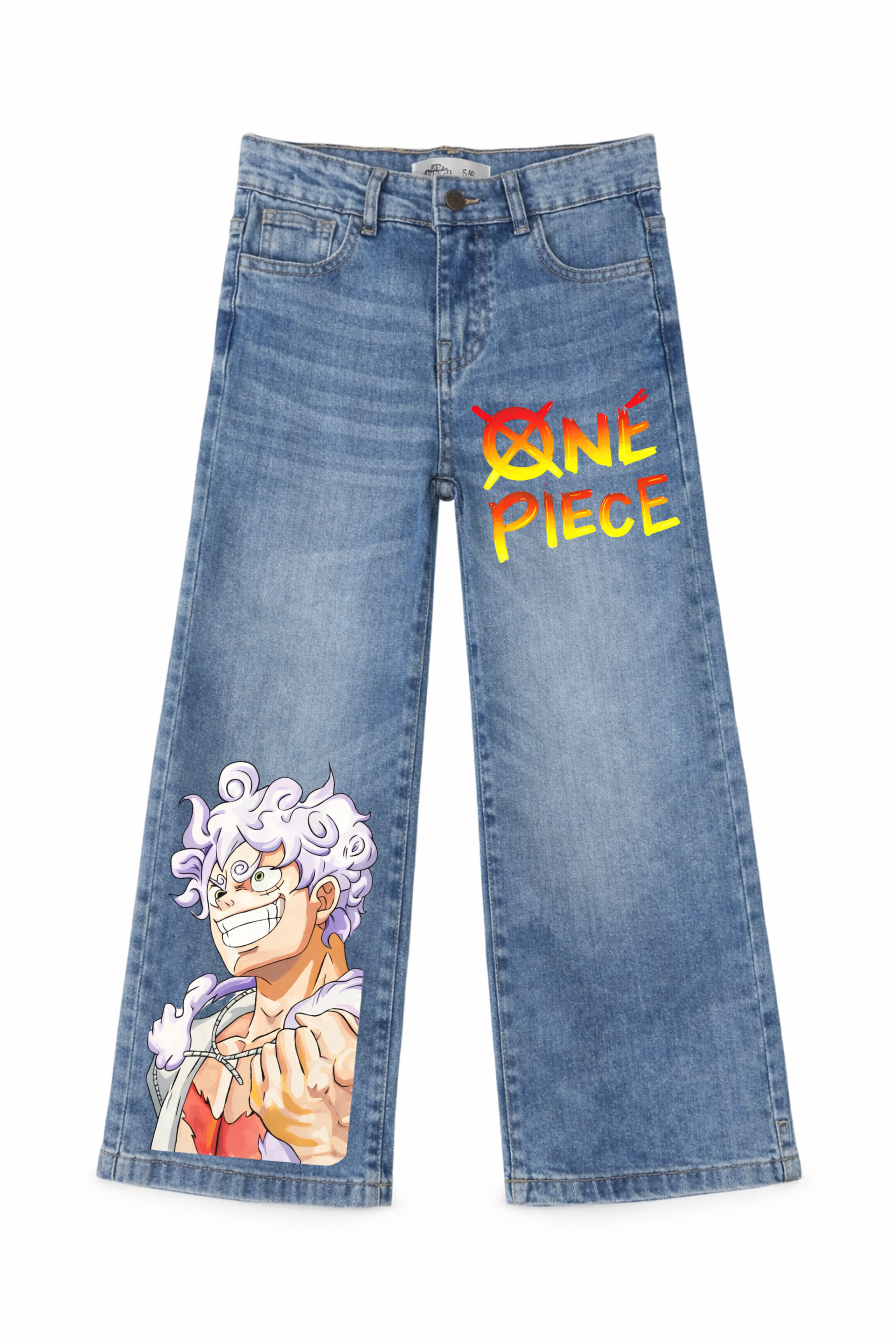 Anime Power Graphic Denim Jeans
