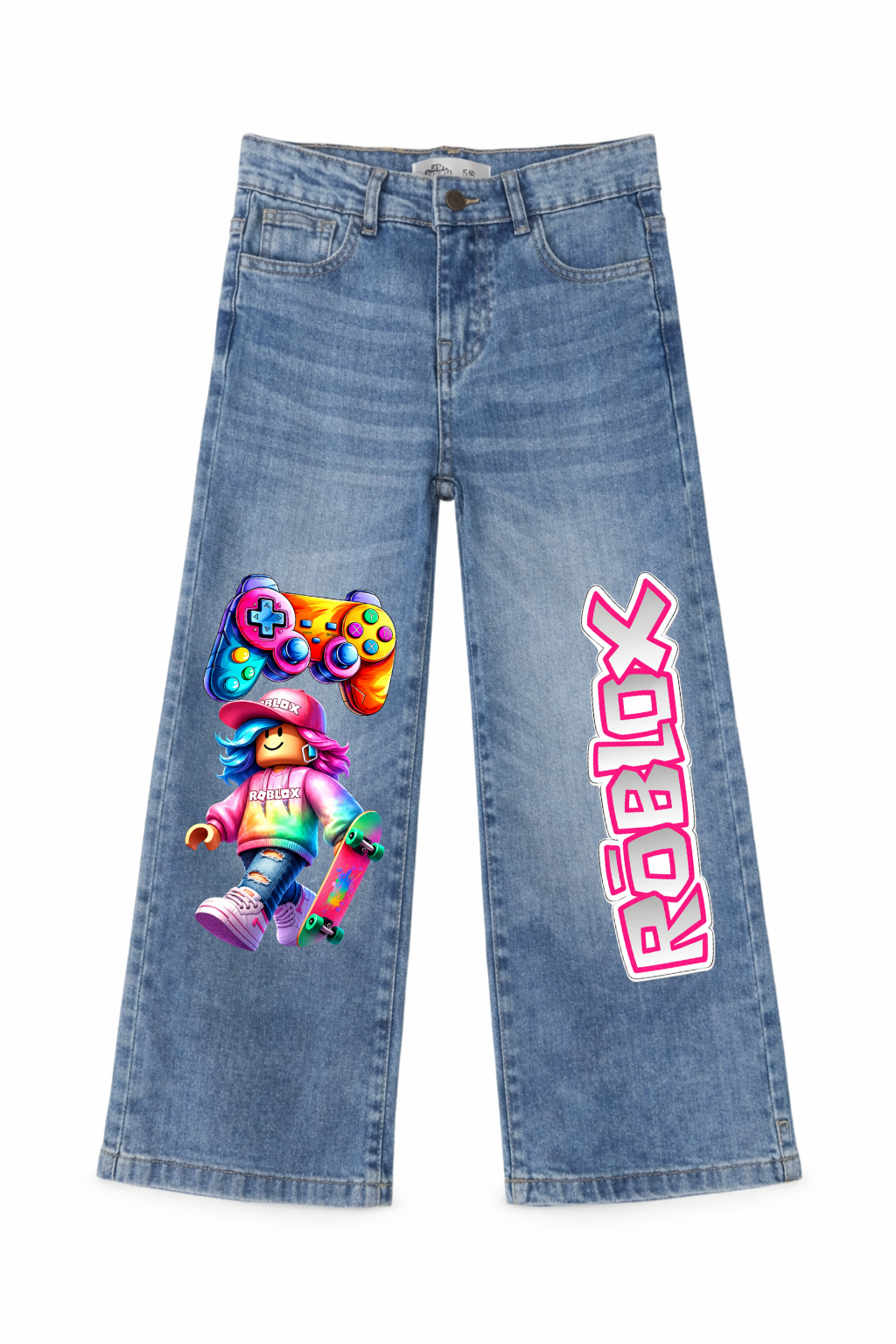 Skateboarding Roblox Graphic Jeans