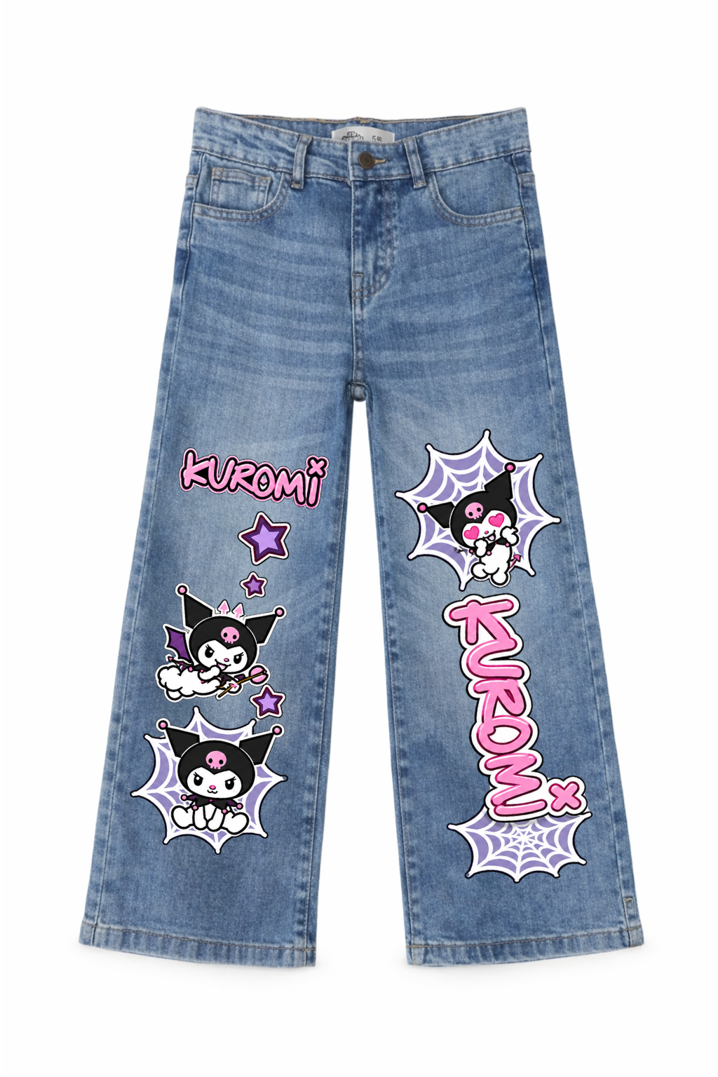 Kuromi Web Pop Wide Leg Jeans