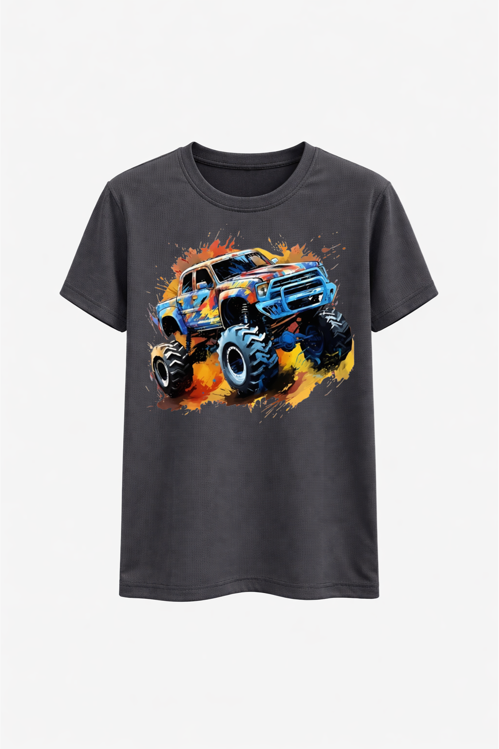 Color Blast Monster Truck Tee
