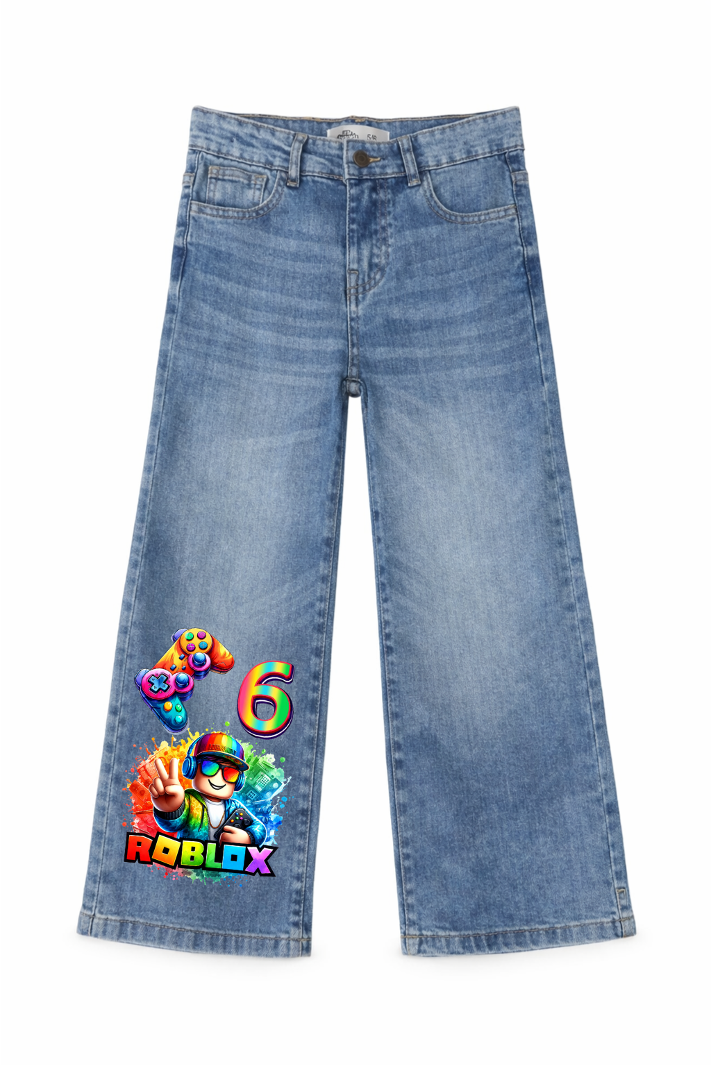 Roblox Gamer Style Graphic Jeans