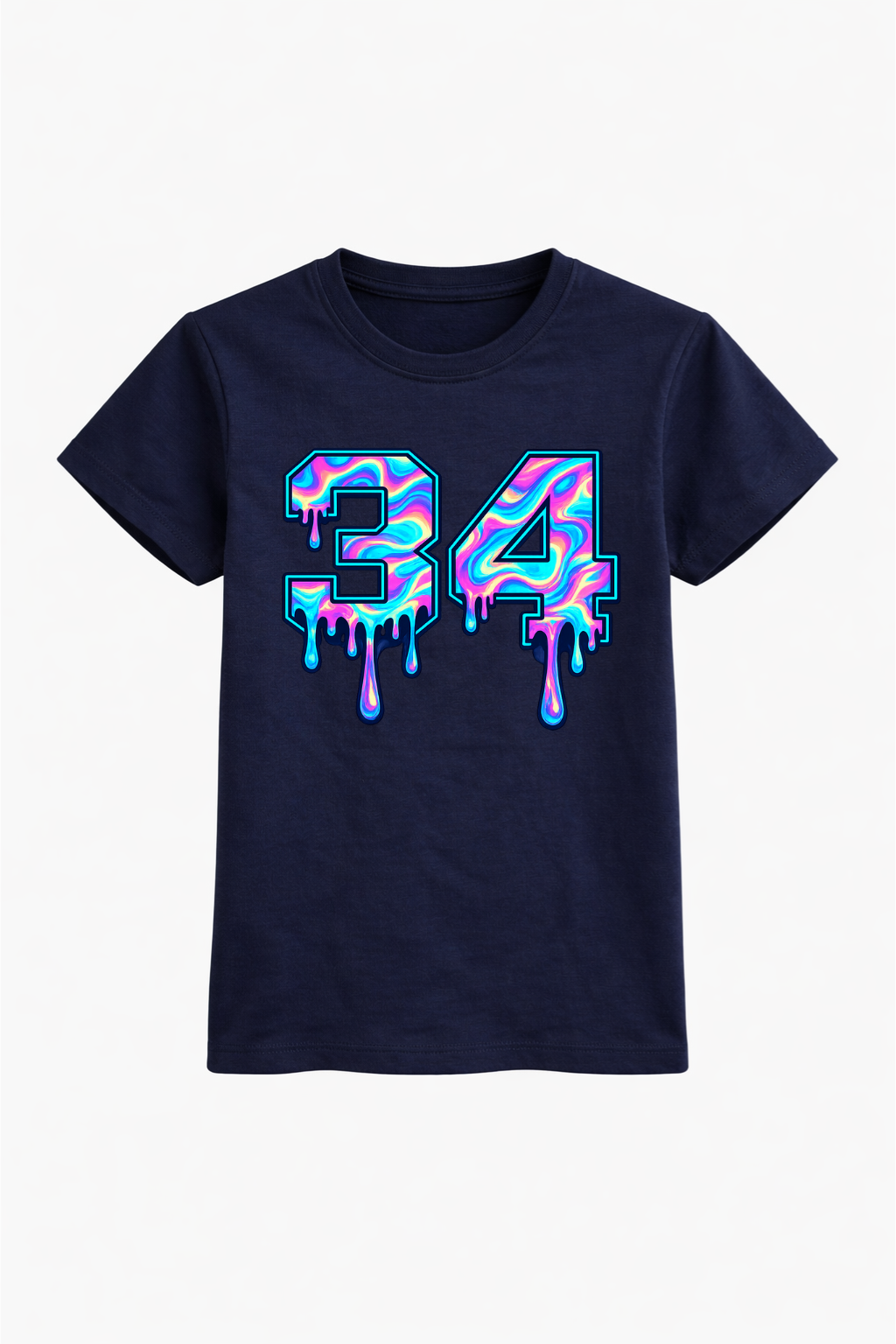 Three Four Digital Paint Print Tee