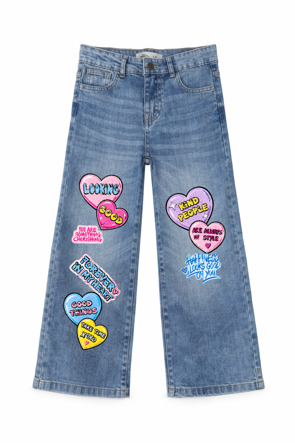 Kind Hearts Wide Leg Jeans