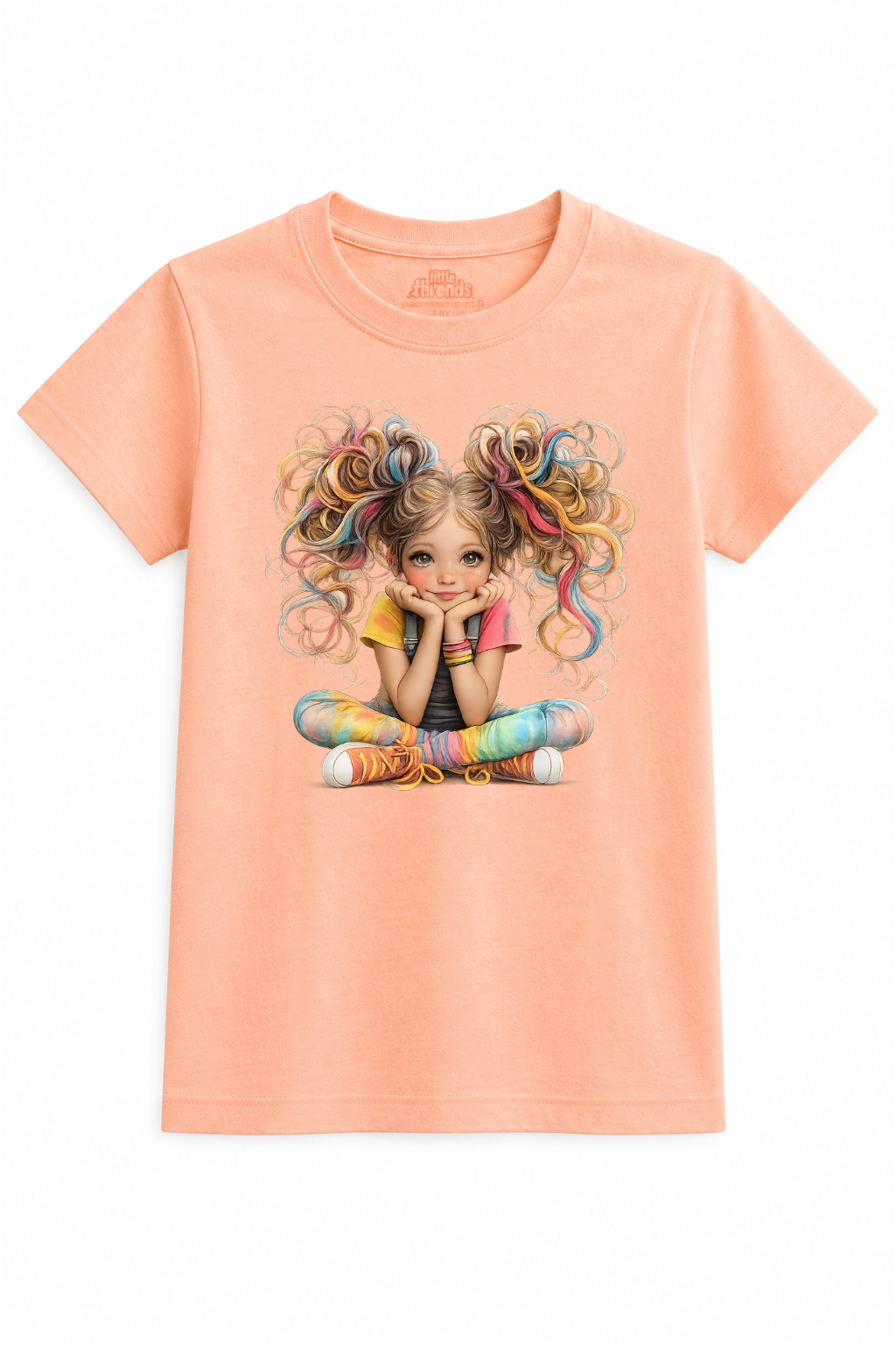 Rainbow Curls Tee