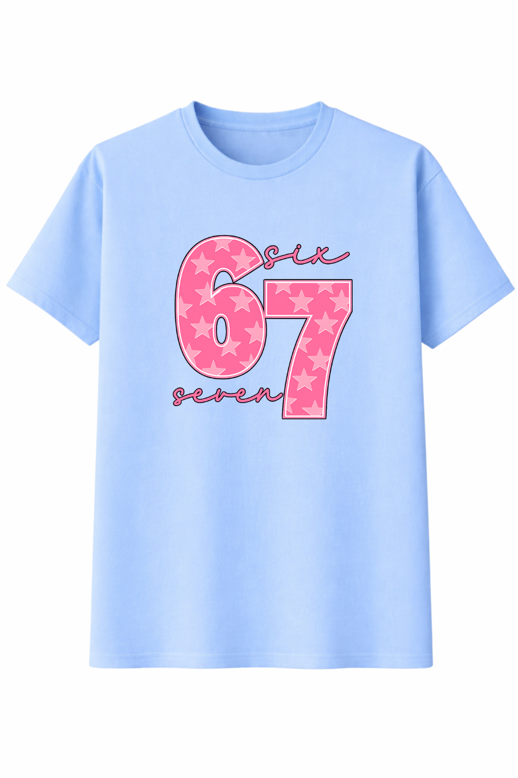 Six Seven Pink Graphic Tee Girls