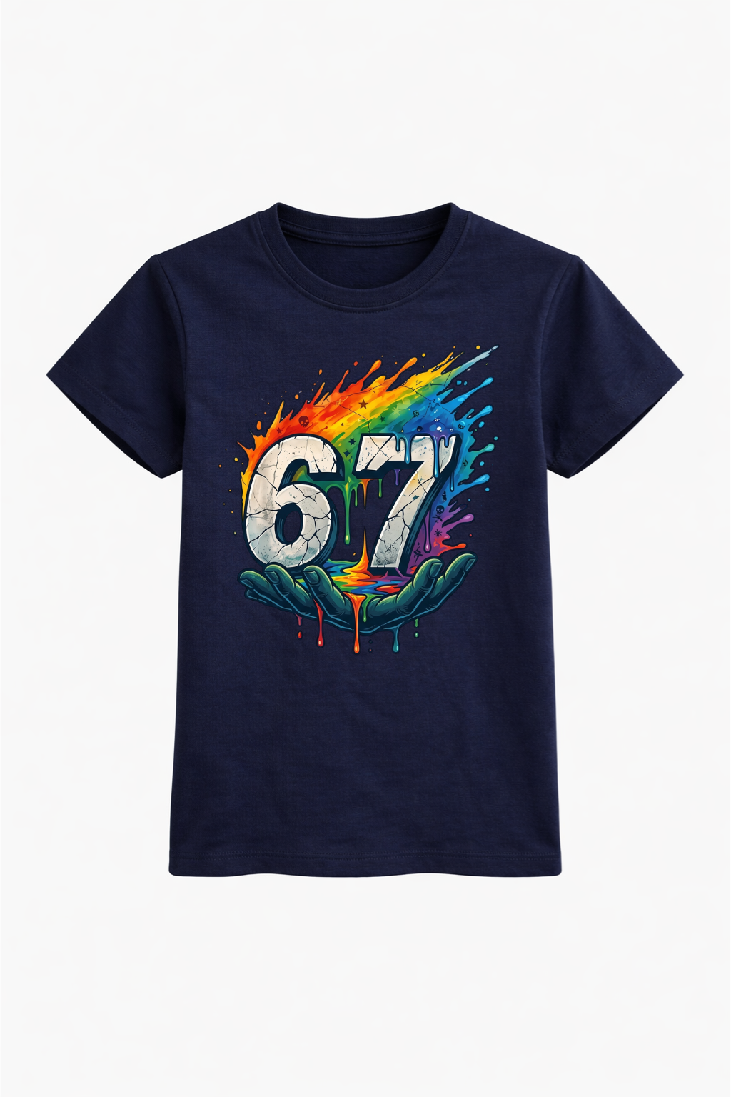 Rainbow Drip 7th Birthday Tee