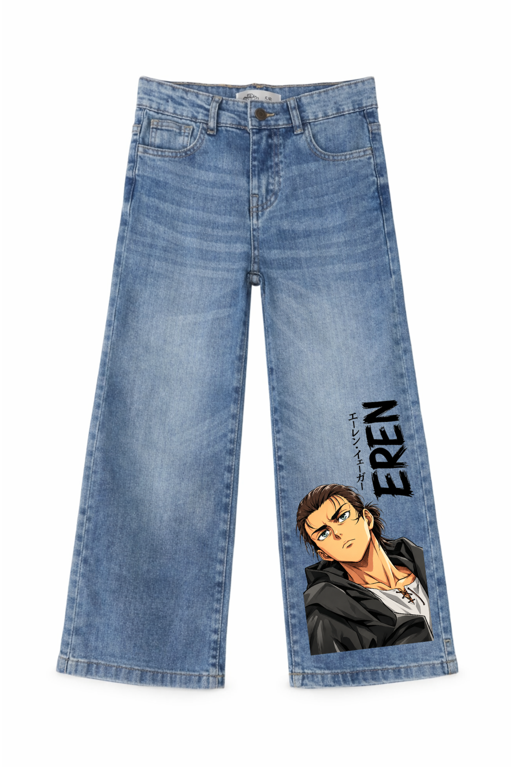Eren Yeager Titan Fury Graphic Jeans