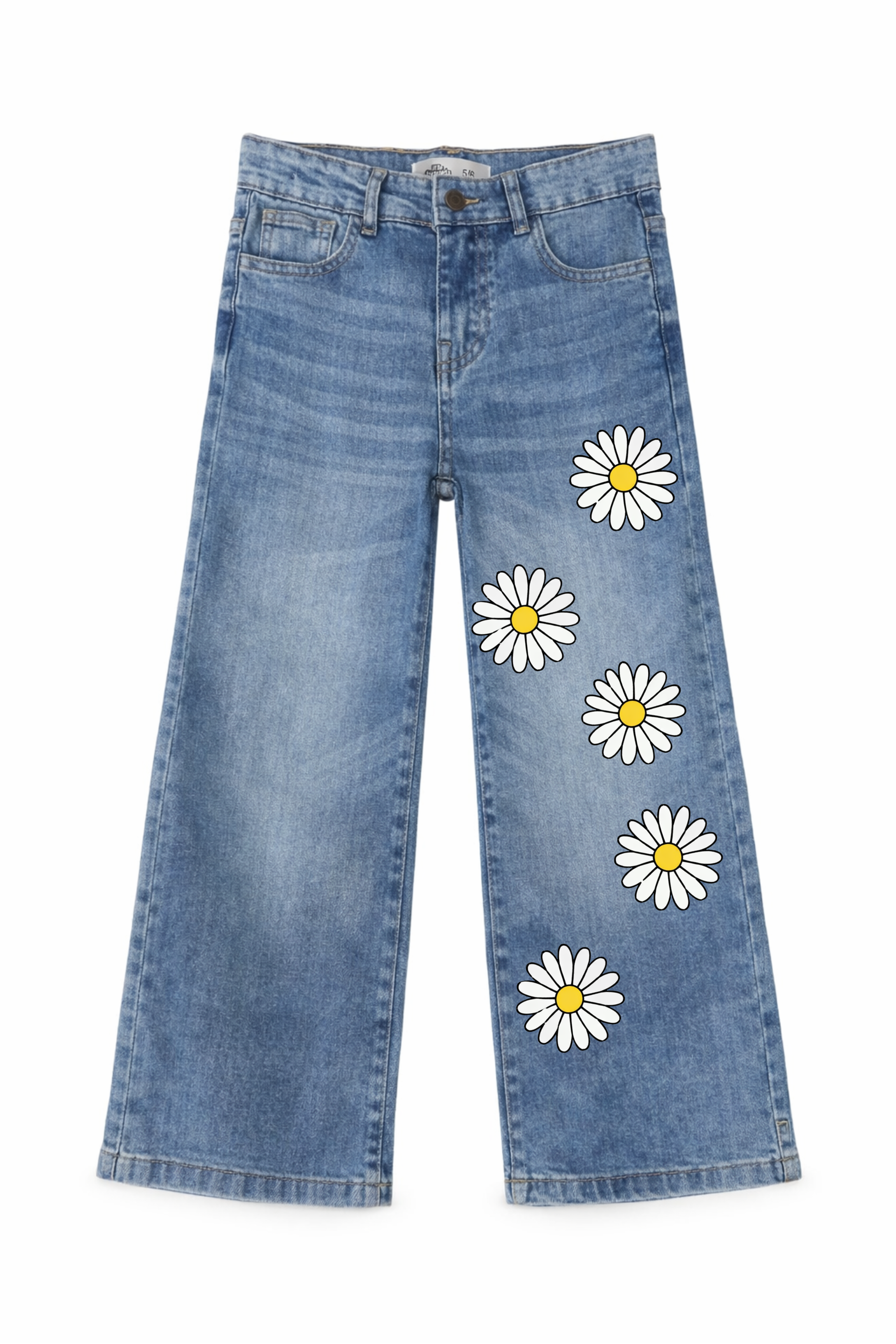 Sunny Daisy Graphic Denim Jeans