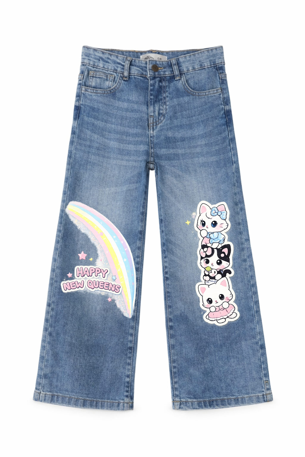 Rainbow Kitty Dreams Denim