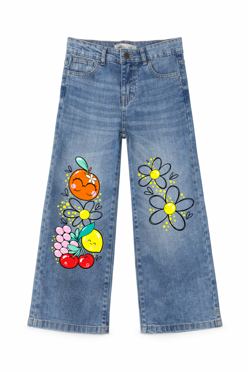 Fruity Daisy Wide Leg Jeans