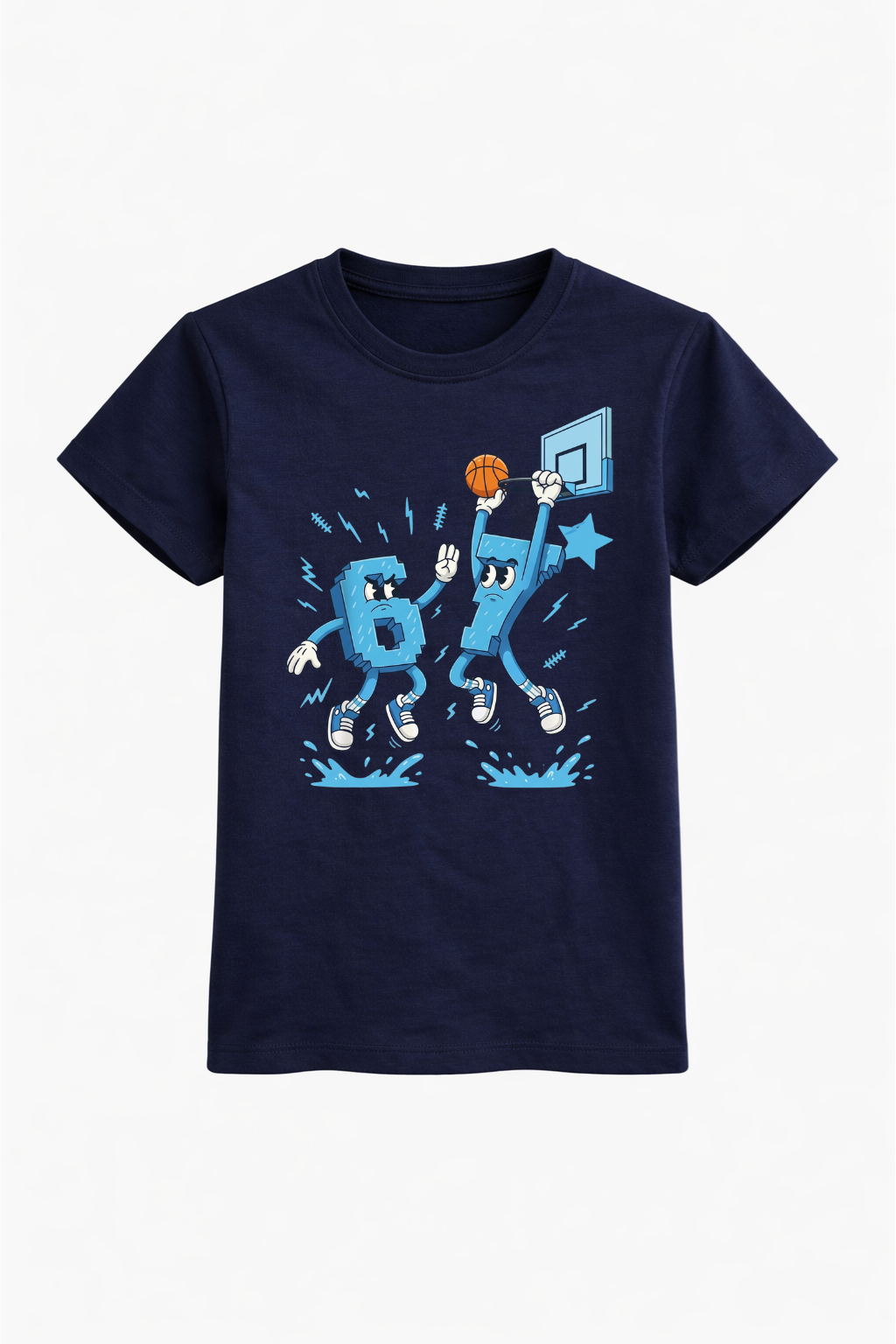 6 7 Basketball Birthday Tee