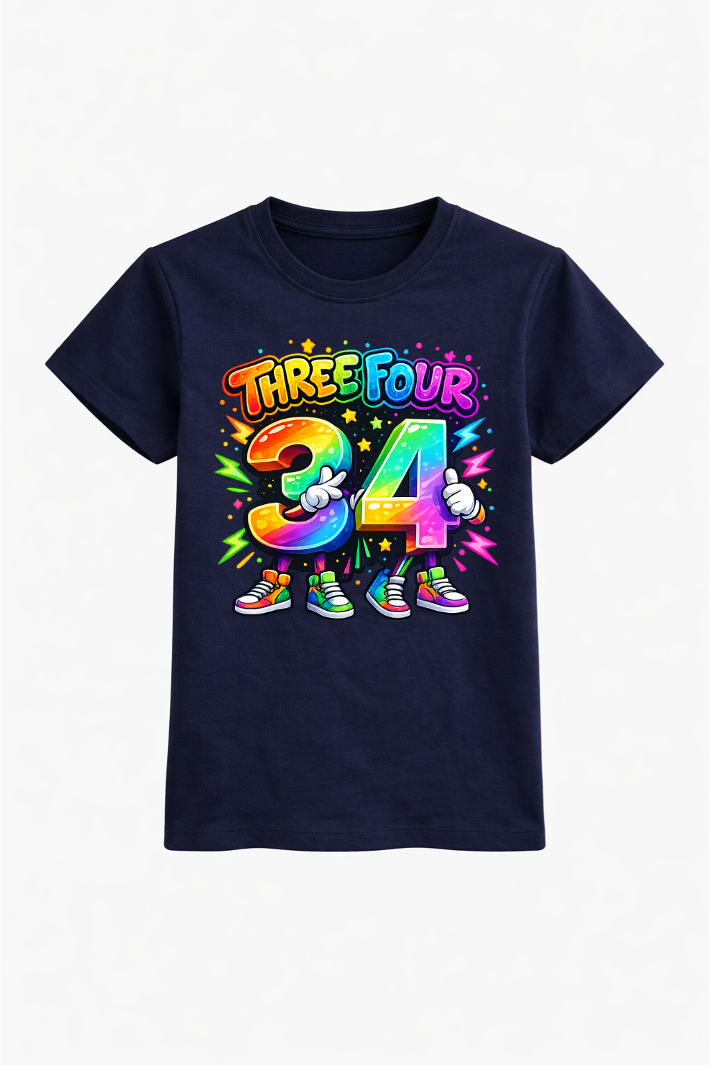 Three Four Friends Birthday Tee