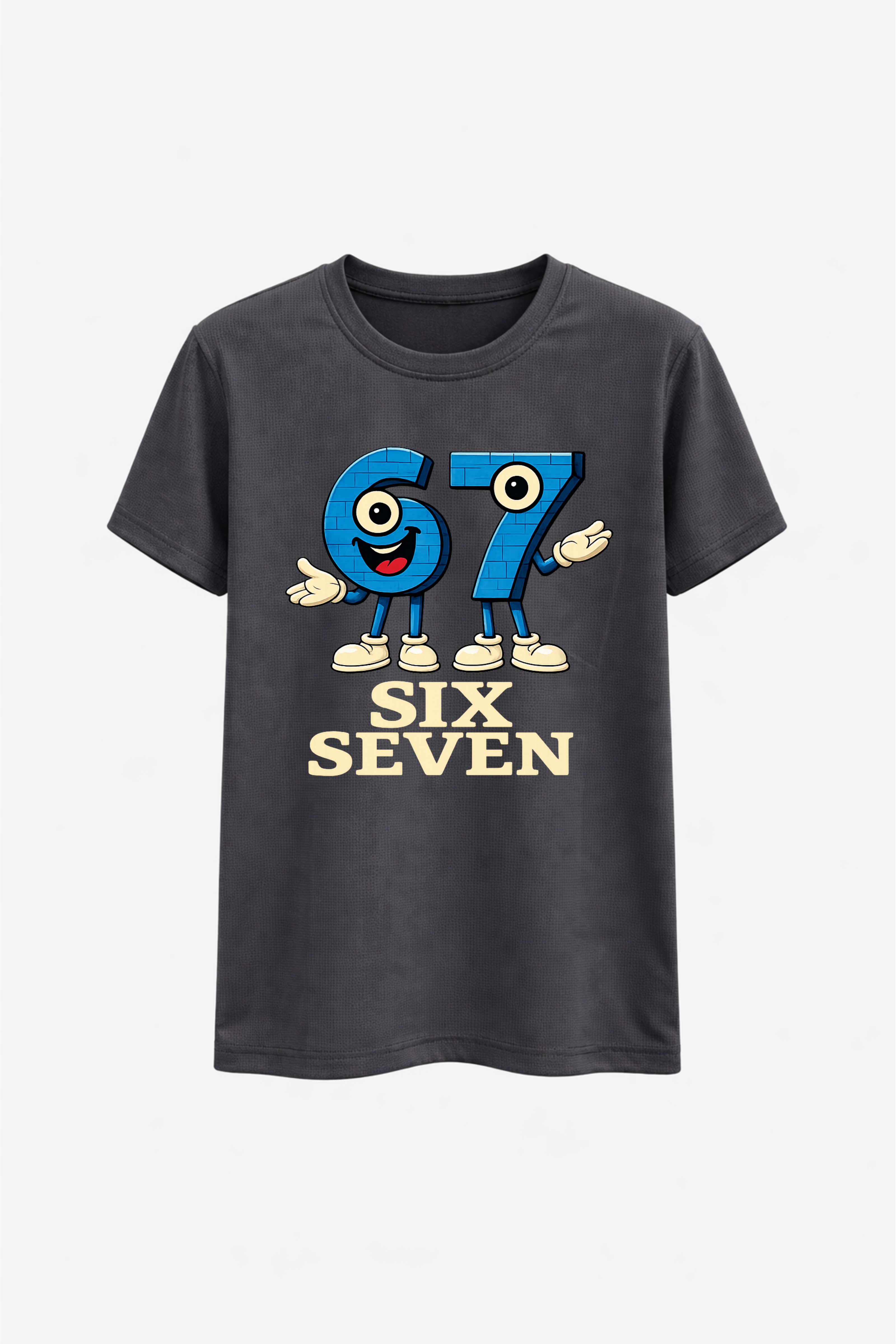 Six Seven Anime Blue Graphic Tee