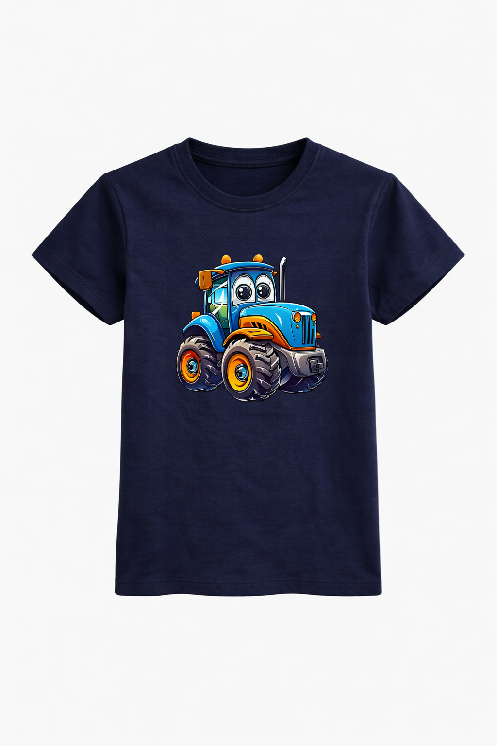 Happy Tractor Graphic Cotton Tee