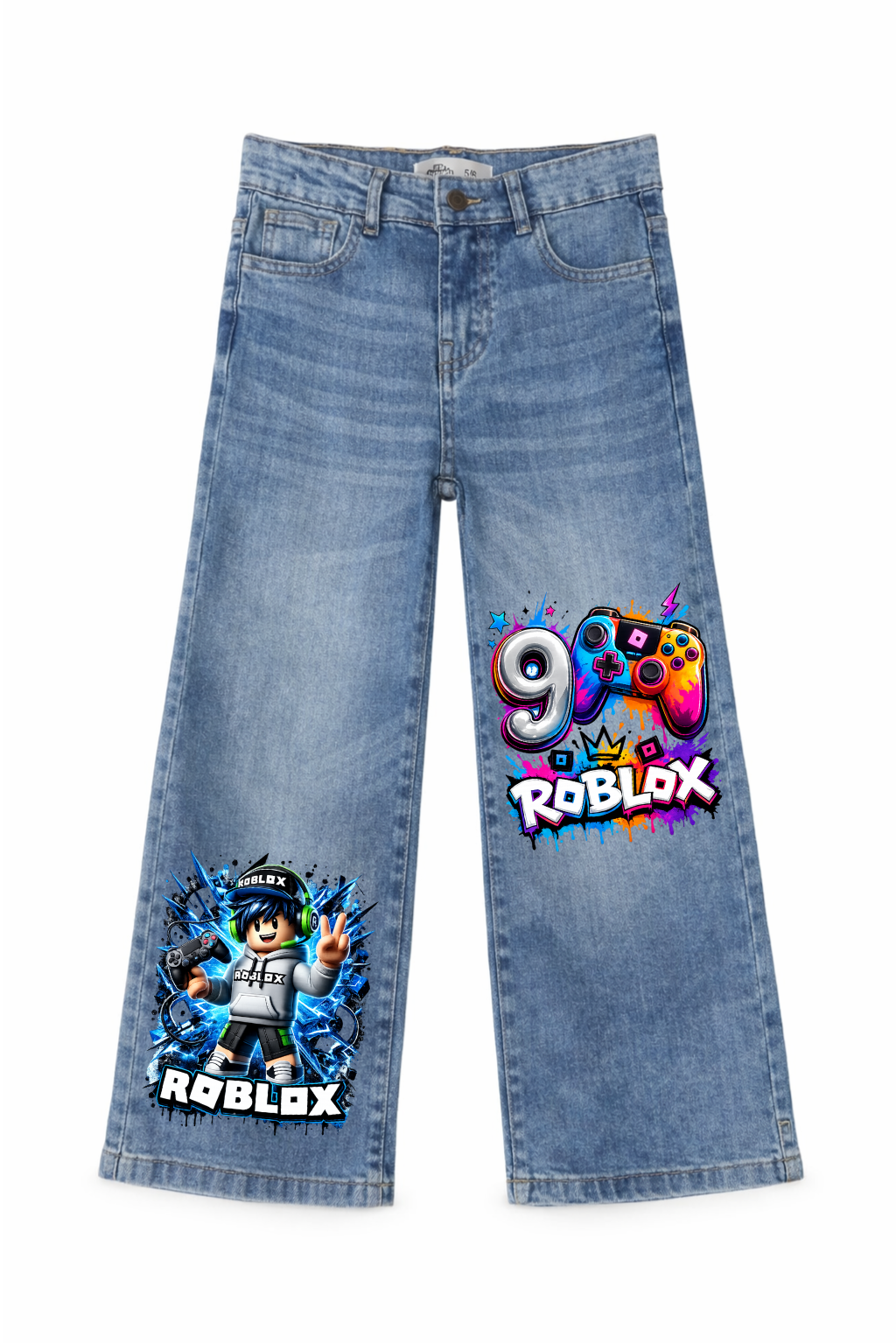 Roblox Gamer Energy Explosion Graphic Jeans