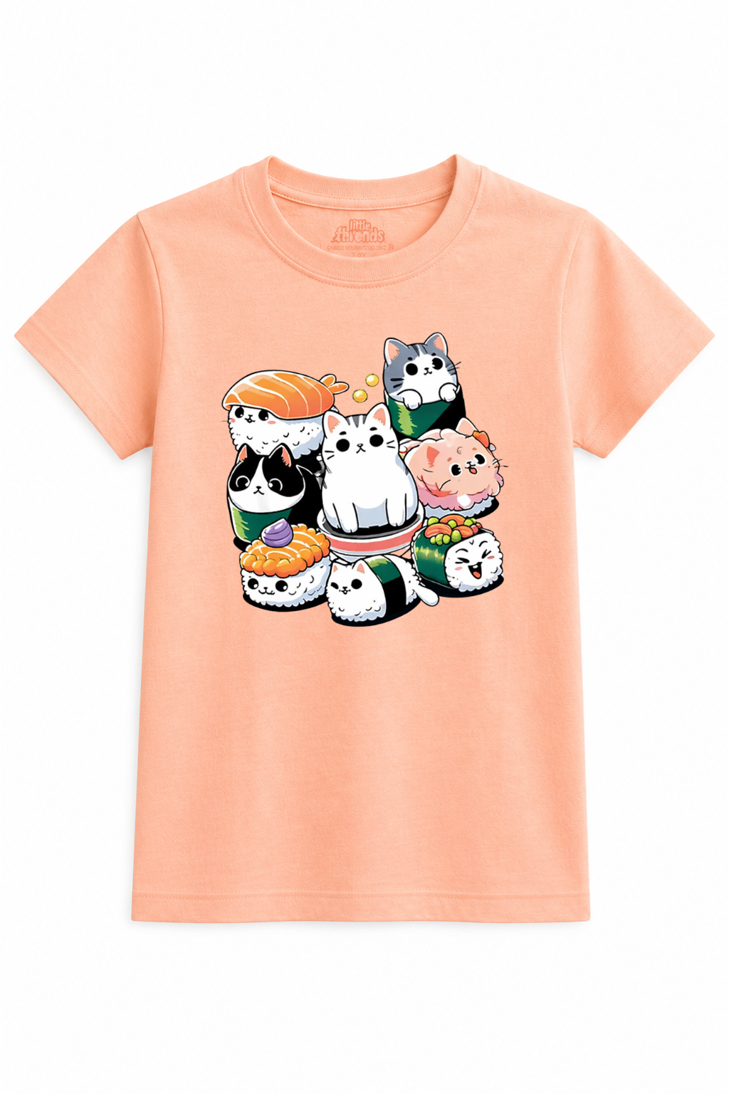 Cute Kawaii Sushi Cats Kids T-Shirt