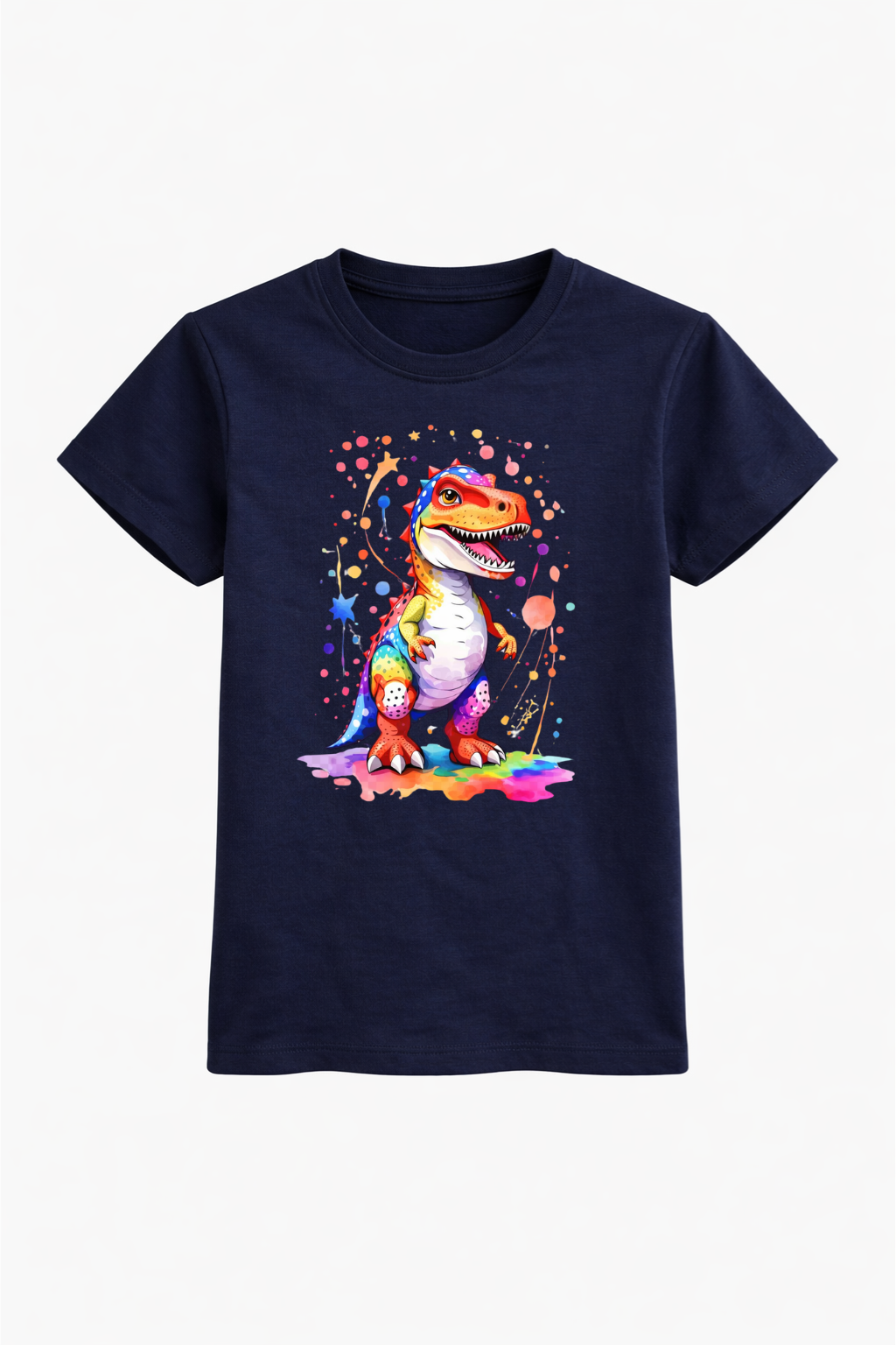 Rainbow Roar Dino Cotton Tee