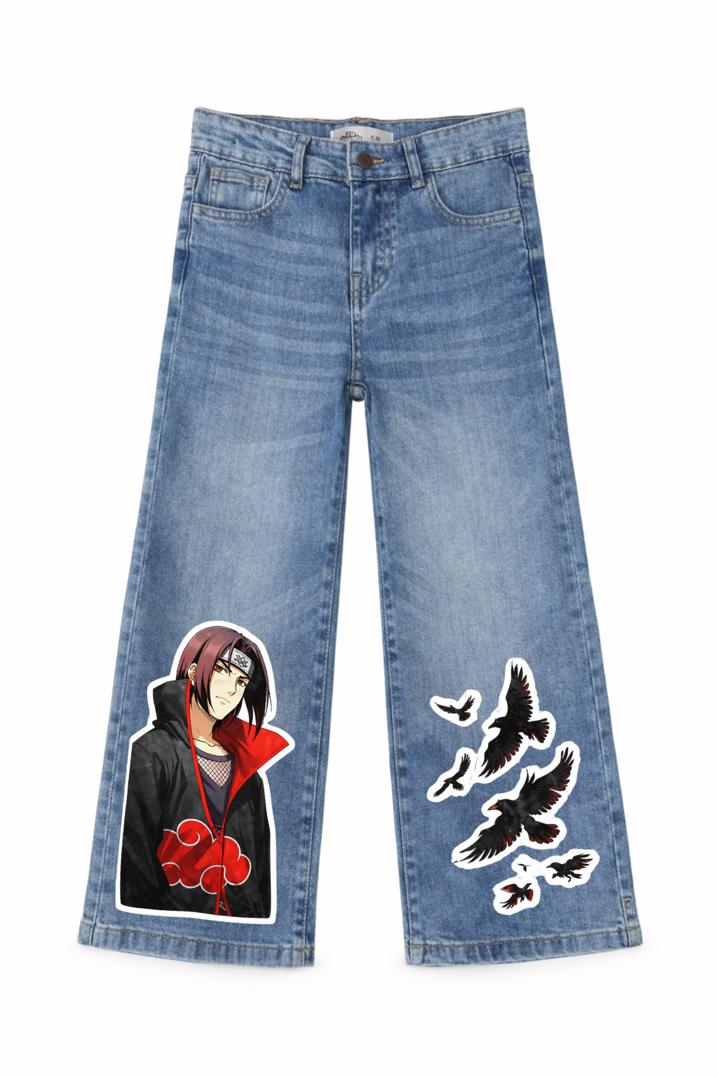 Crimson Shadow Denim Pants