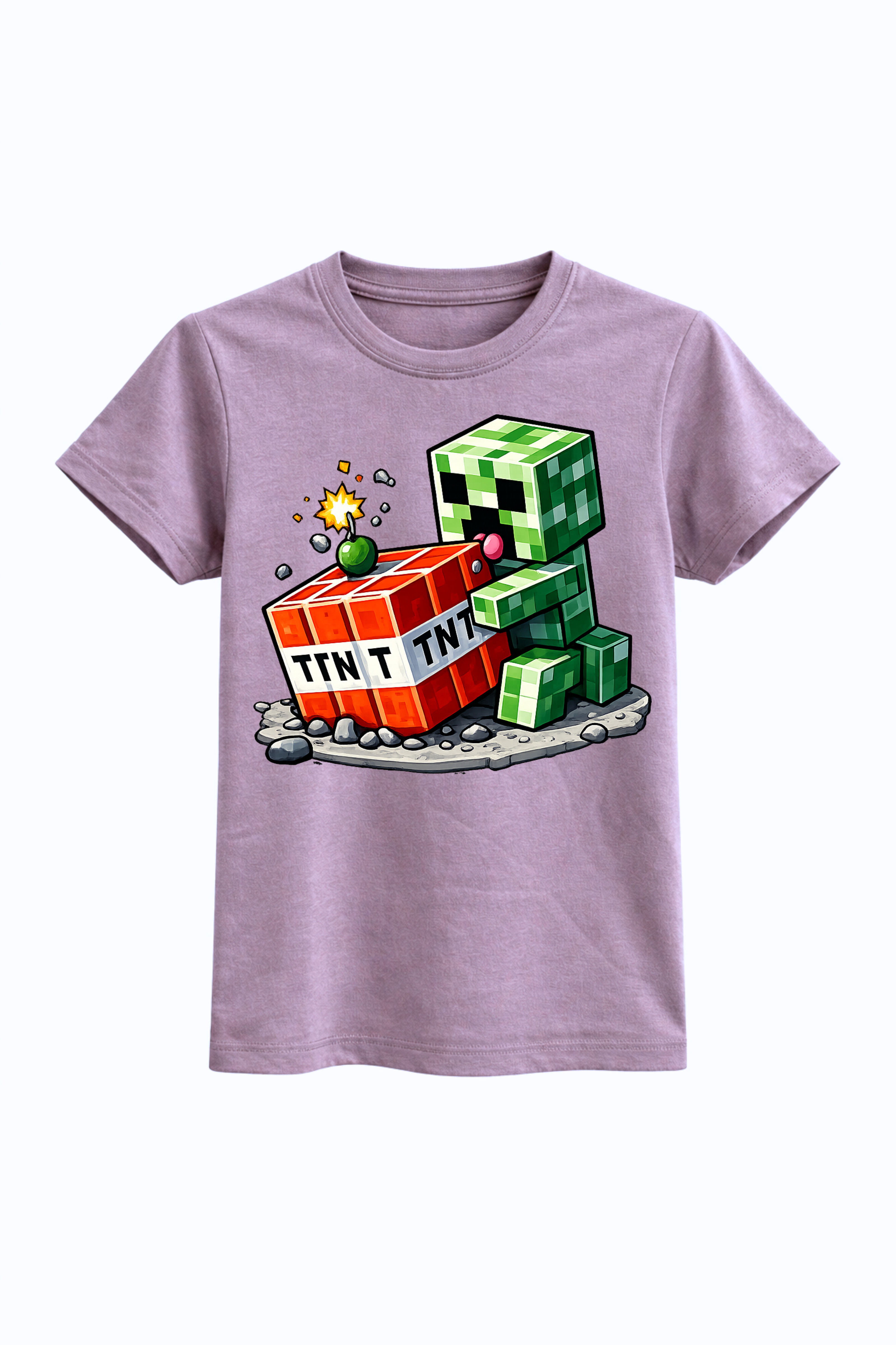 Minecraft TNT and Creeper Graphic Tee