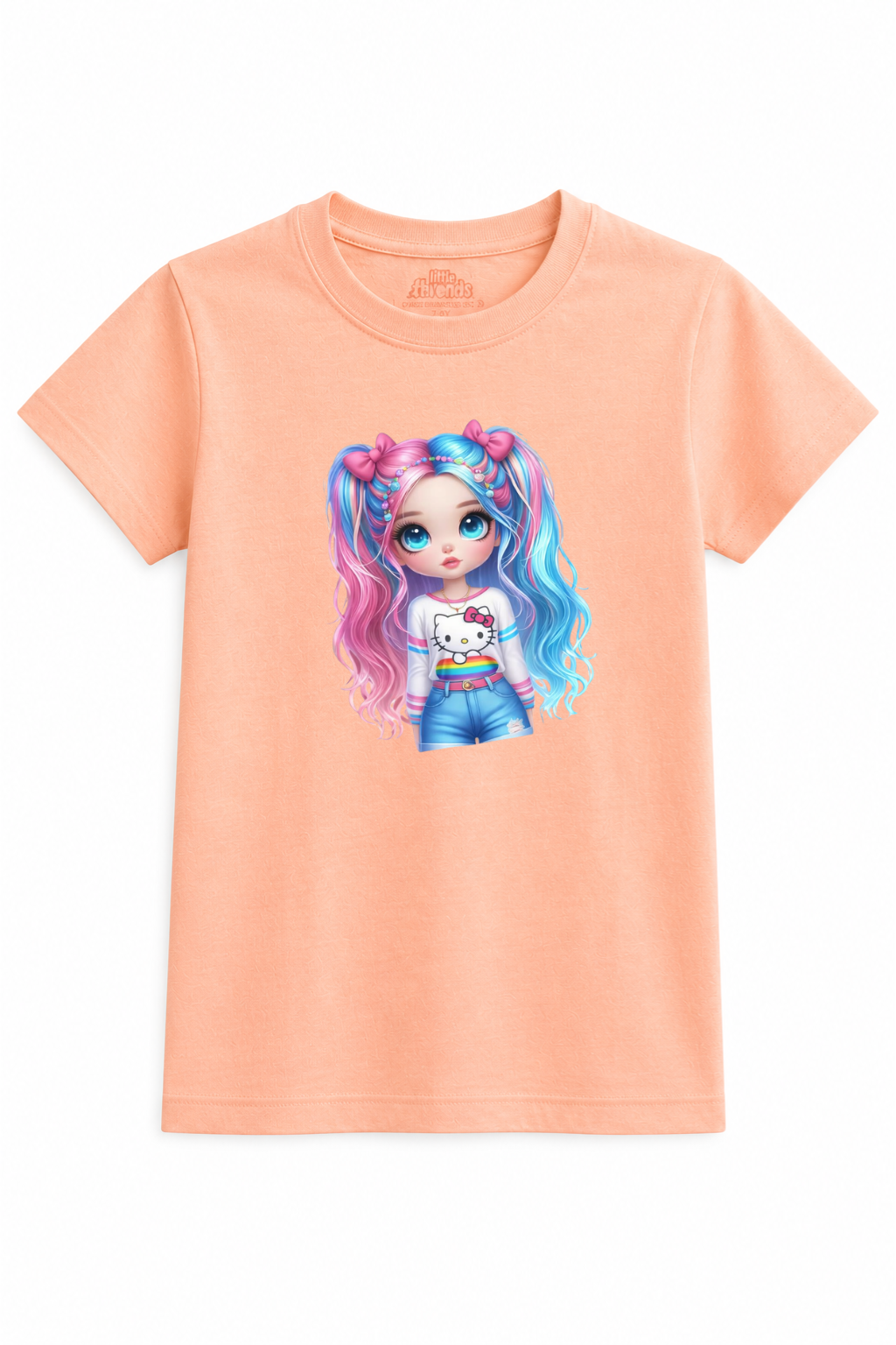 Rainbow Doll Girl Tee
