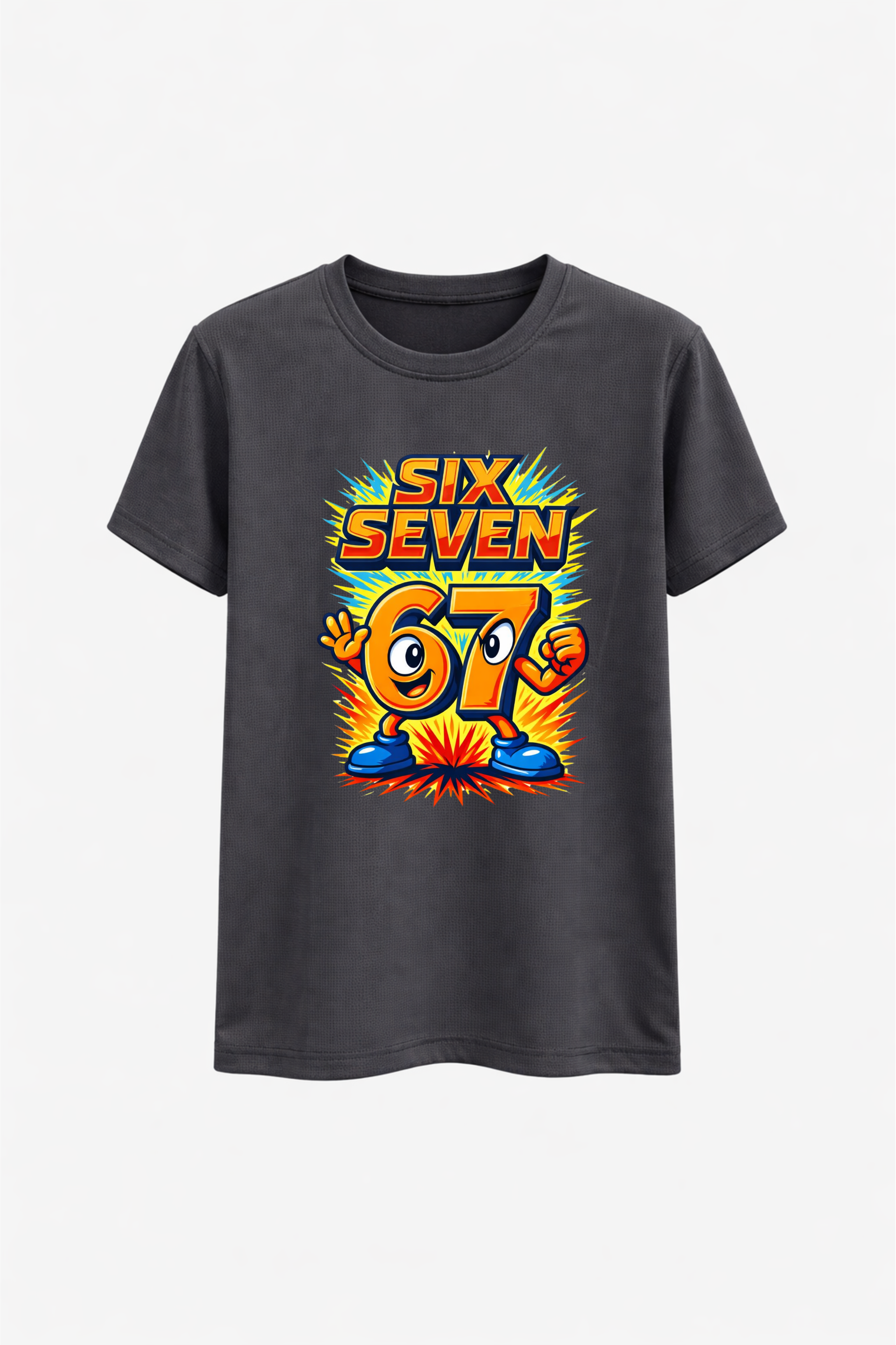 Six Seven Orange Splash Graphic Tee