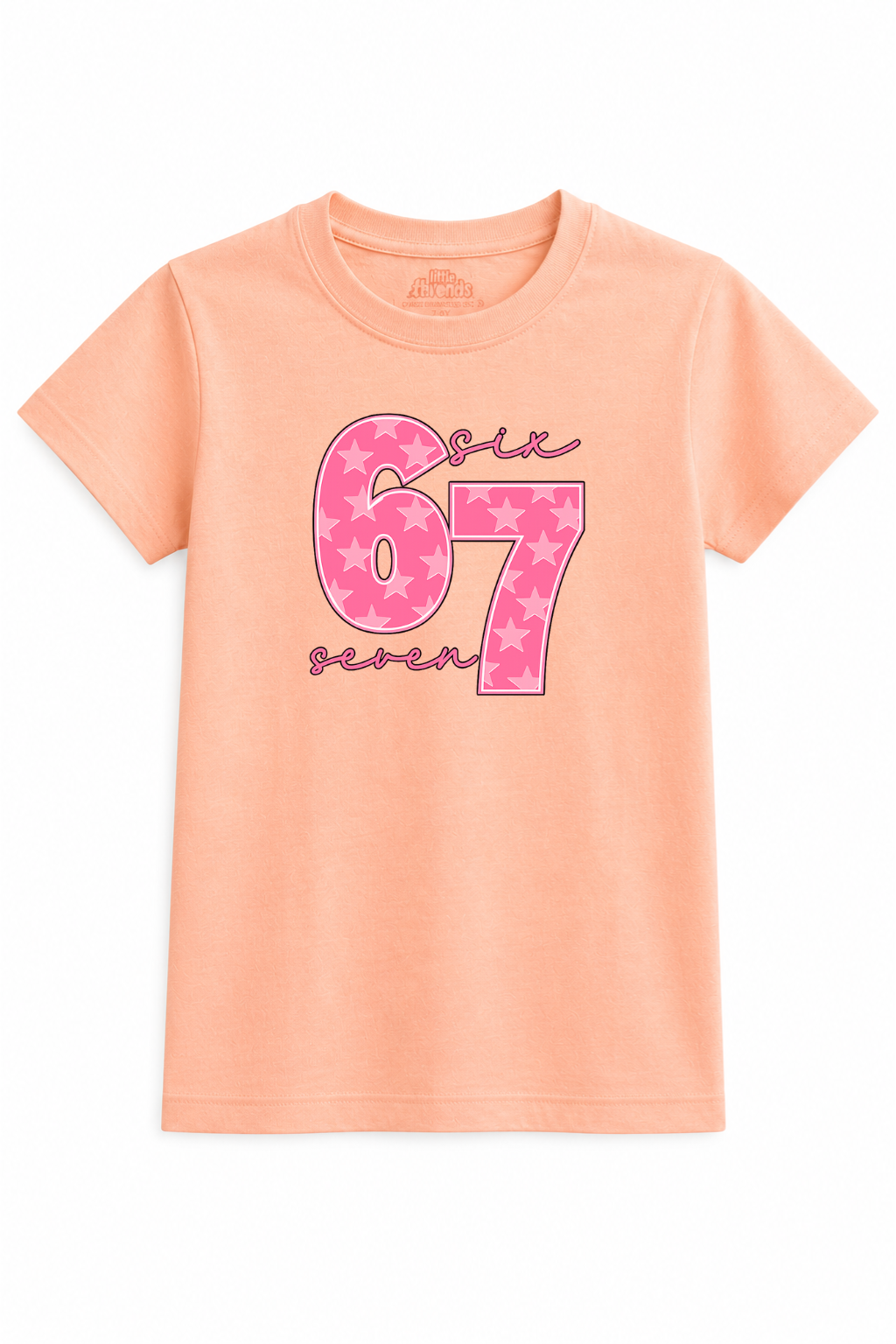 Six Seven Pink Graphic Tee Girls