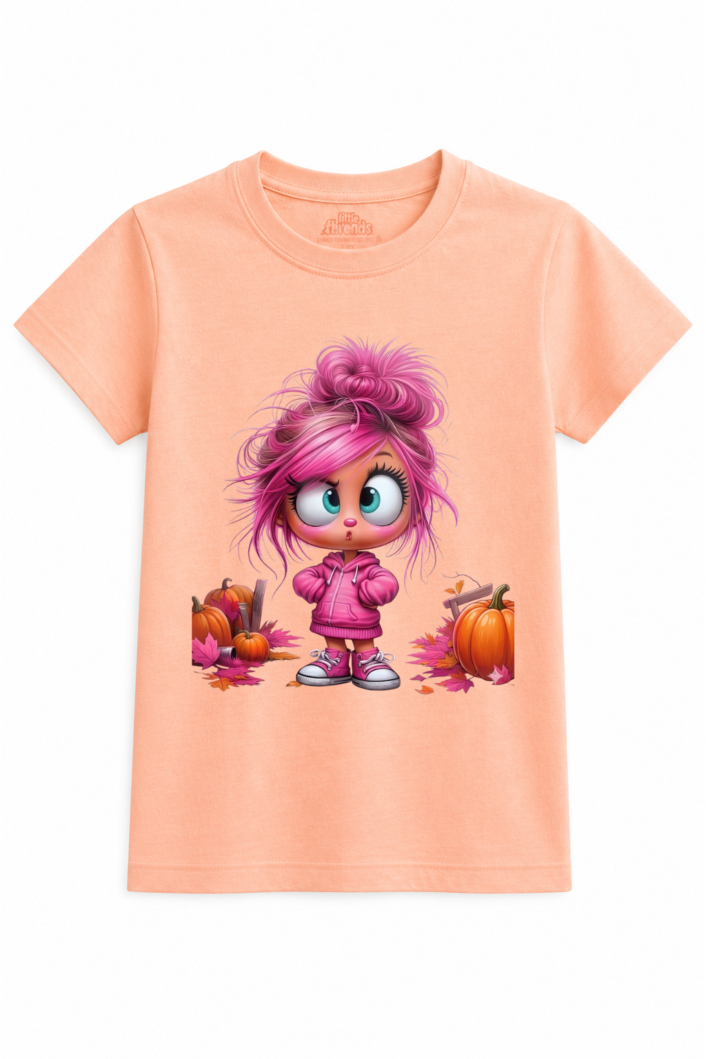 Pink Pumpkin Girl Tee