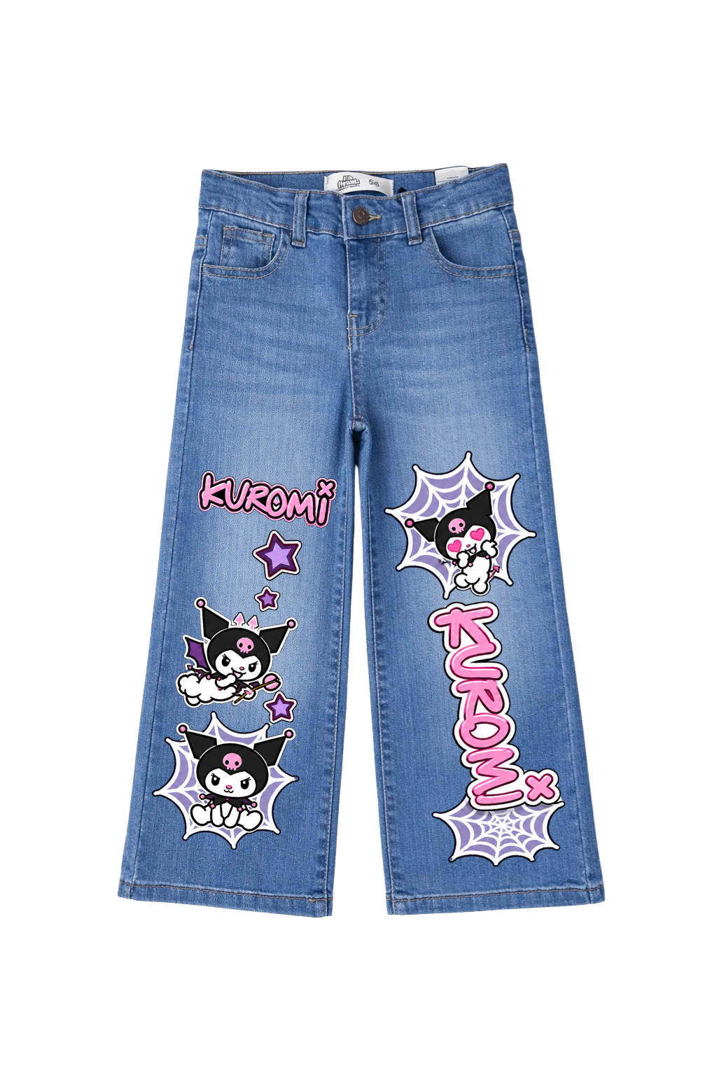 Kuromi Web Pop Wide Leg Jeans