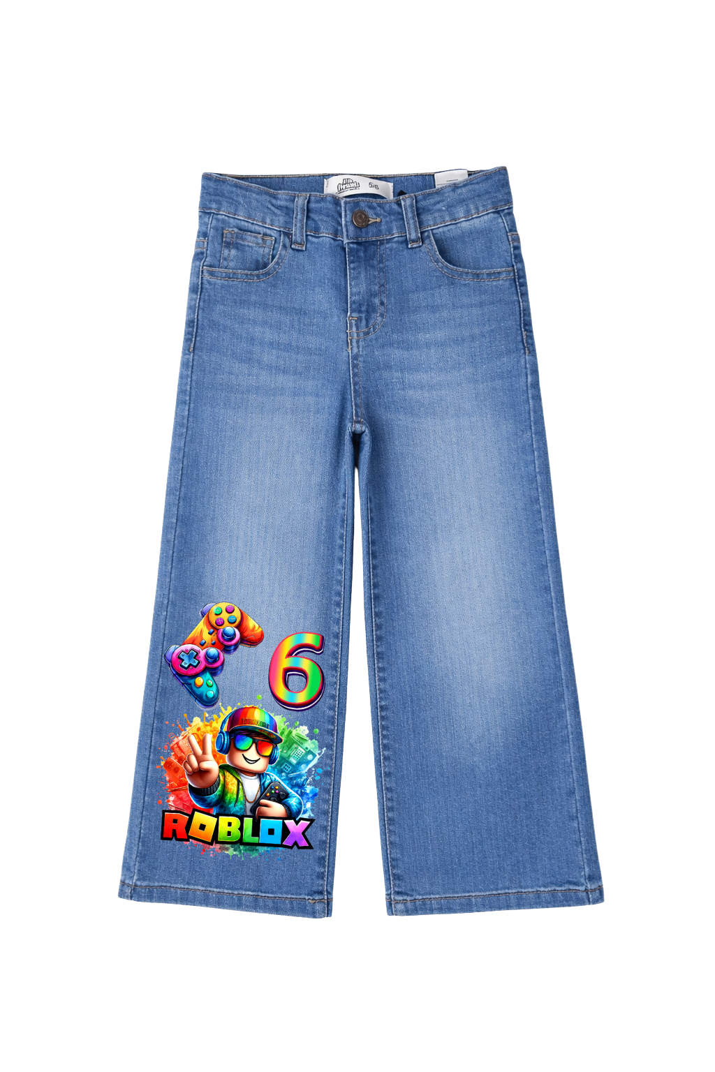 Roblox Gamer Style Graphic Jeans