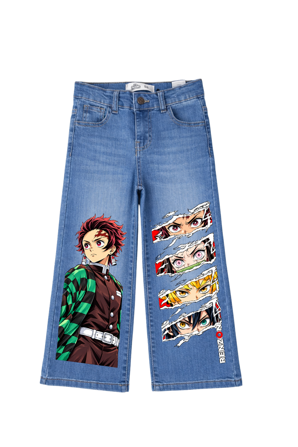 Tanjiro Kamado Demon Slayer Graphic Wide Leg Jeans