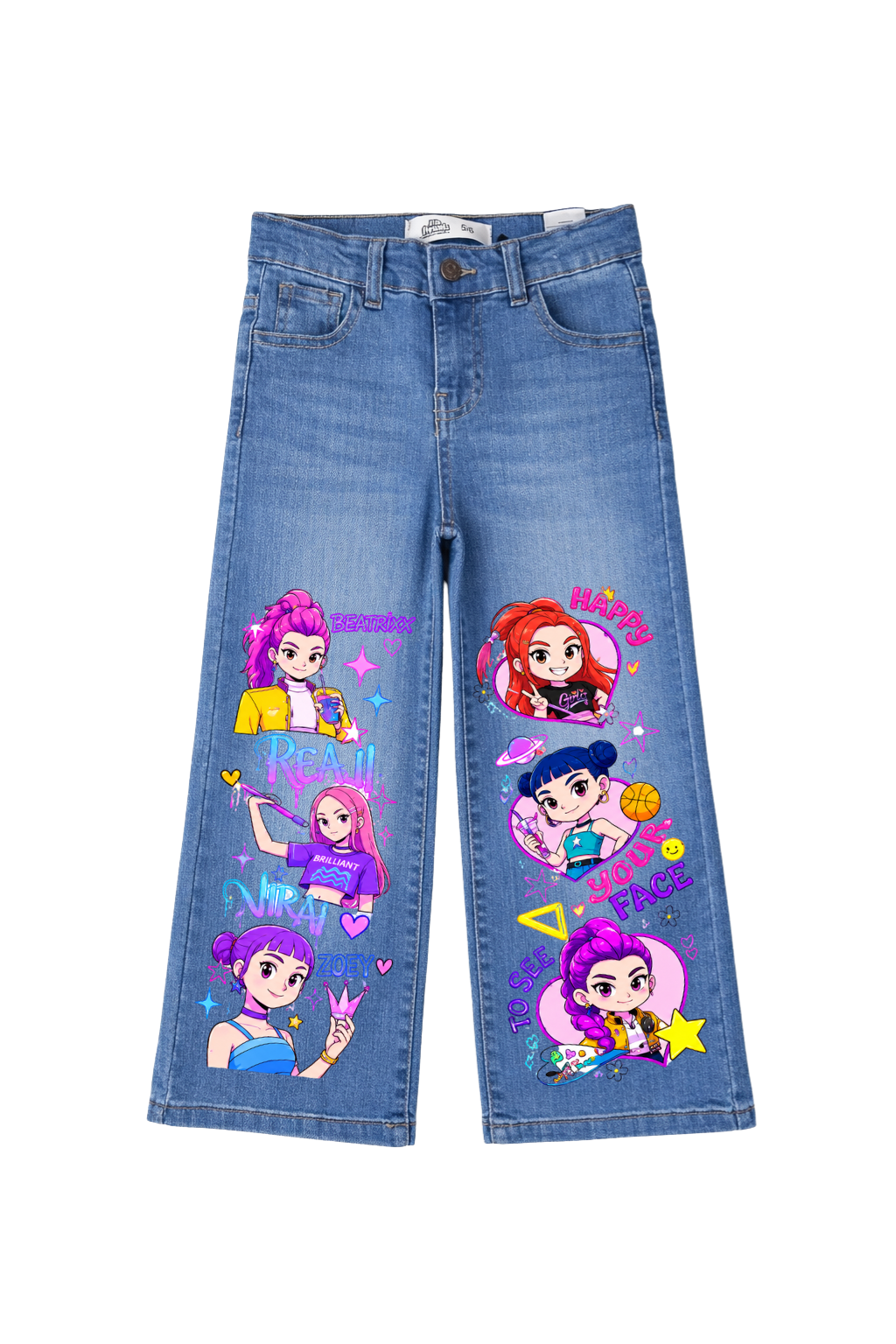 Beatrix & Friends Pop Star Wide Leg Jeans