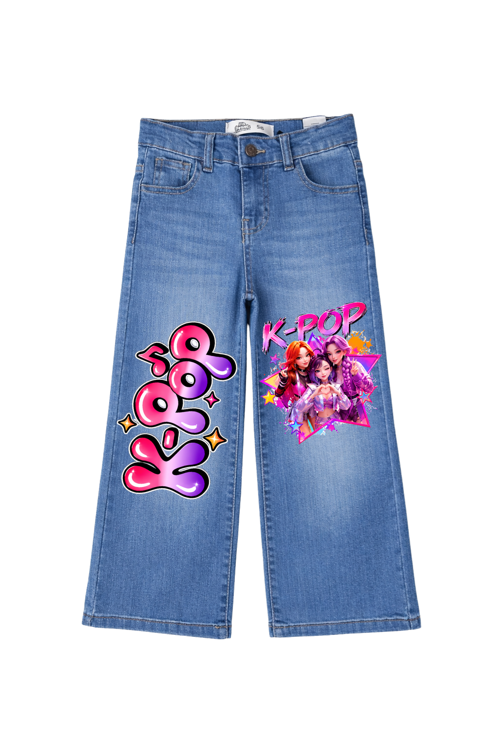 K-Pop Star Vibes Wide Leg Jeans