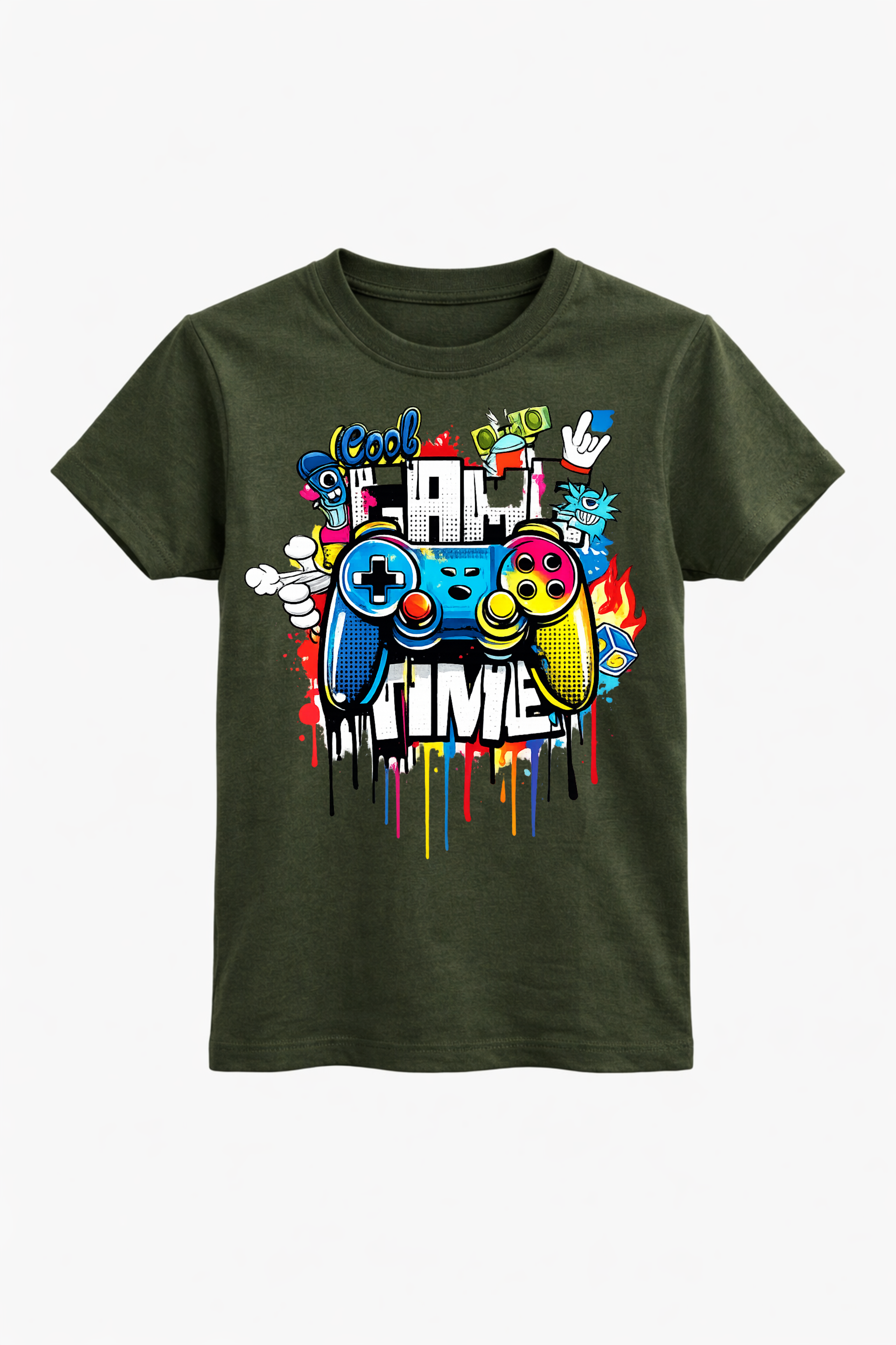Graffiti Cool Game Time Graphic Tee