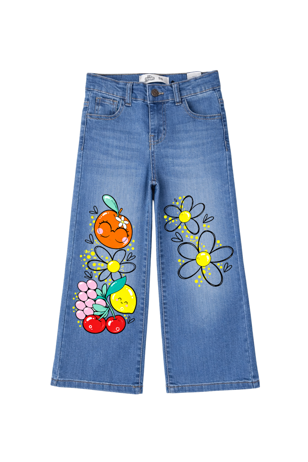 Fruity Daisy Wide Leg Jeans
