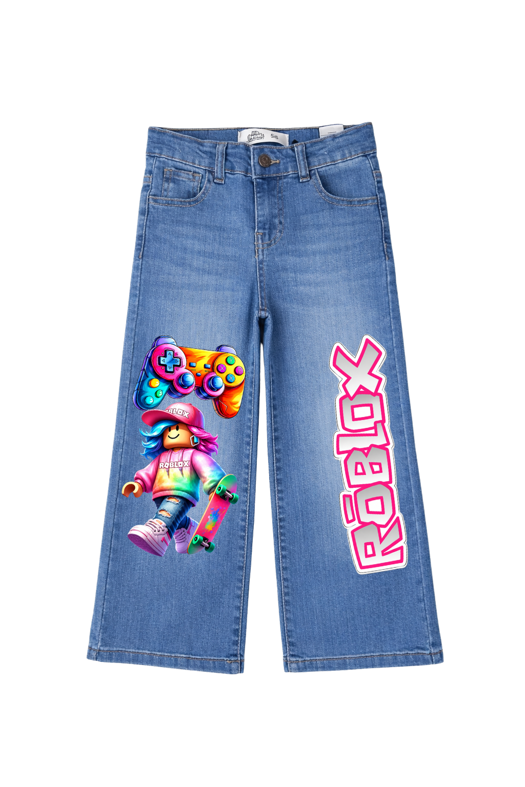 Skateboarding Roblox Graphic Jeans