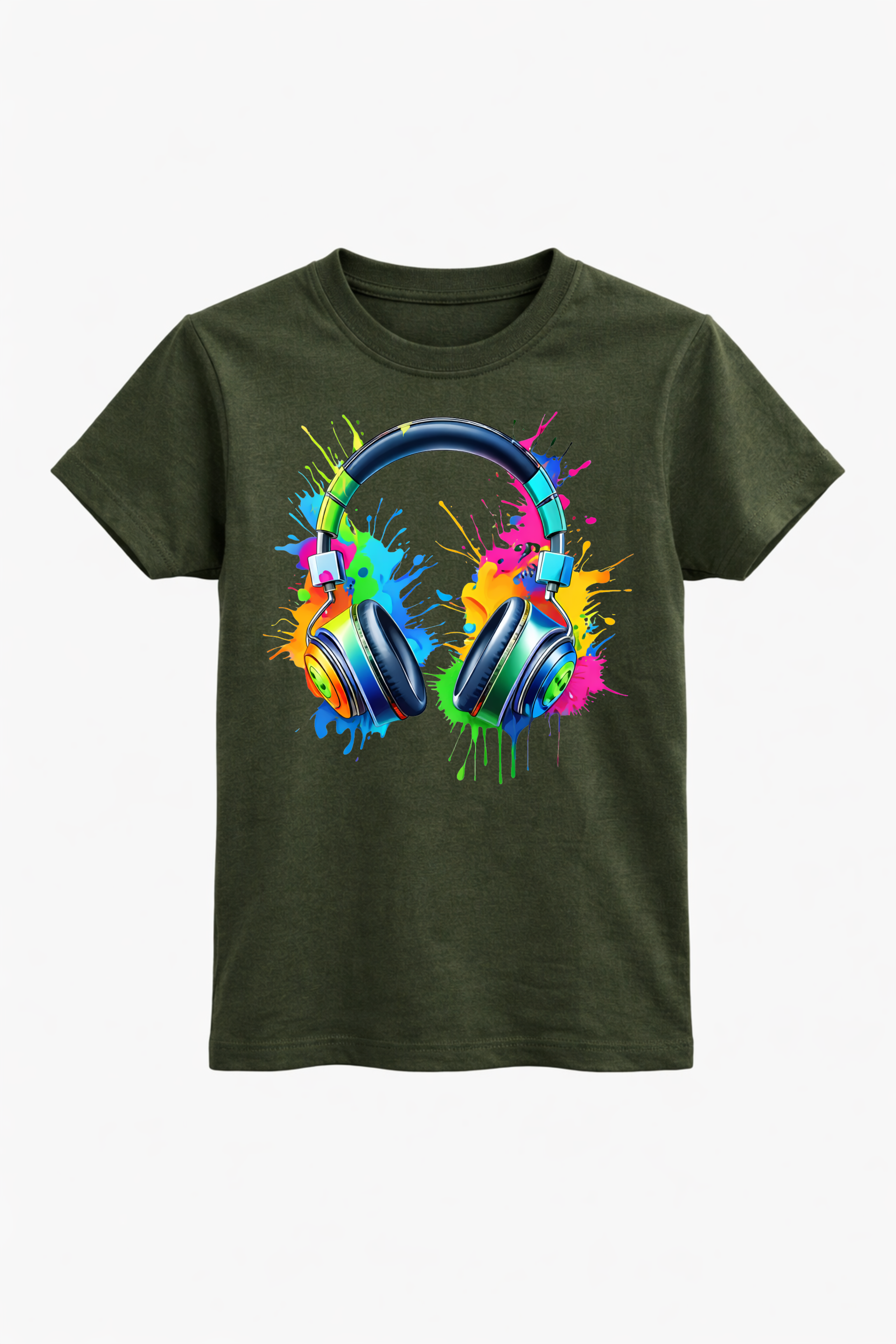 Graffiti Style Headphones Tee