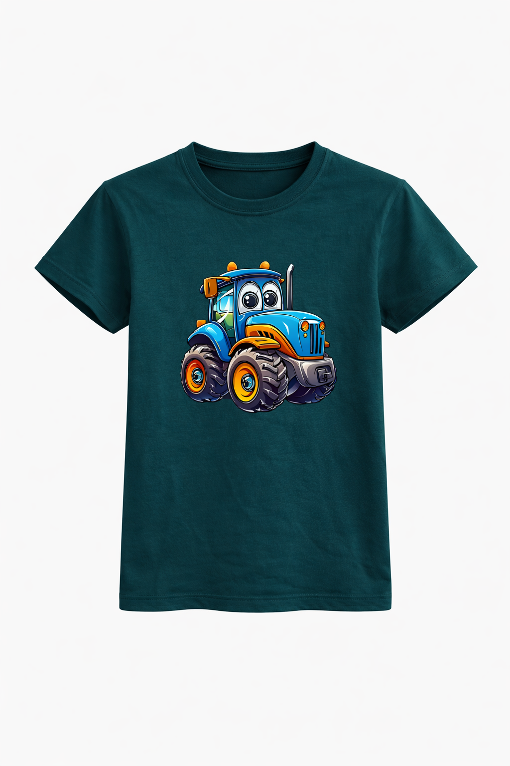 Happy Tractor Graphic Cotton Tee