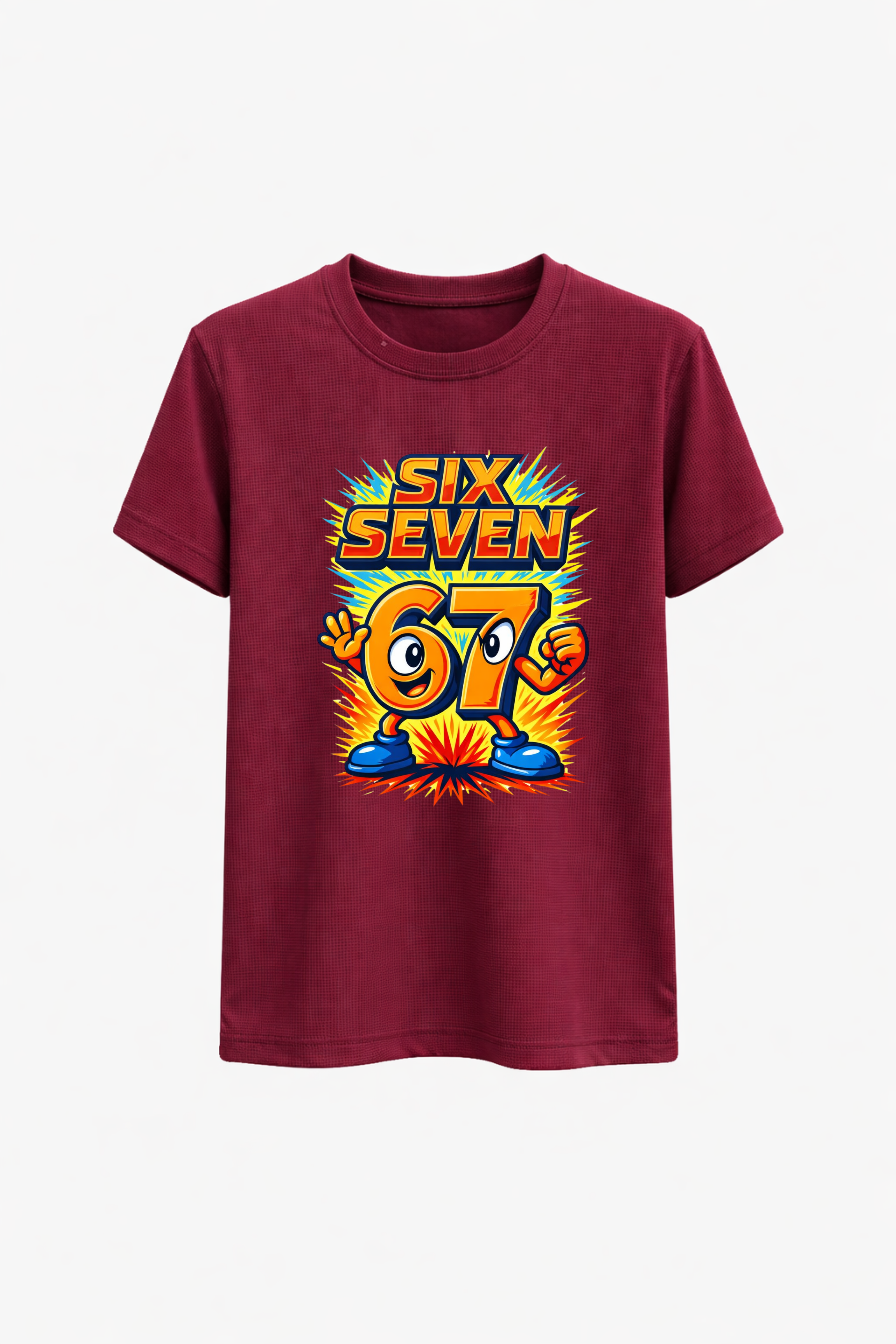 Six Seven Orange Splash Graphic Tee