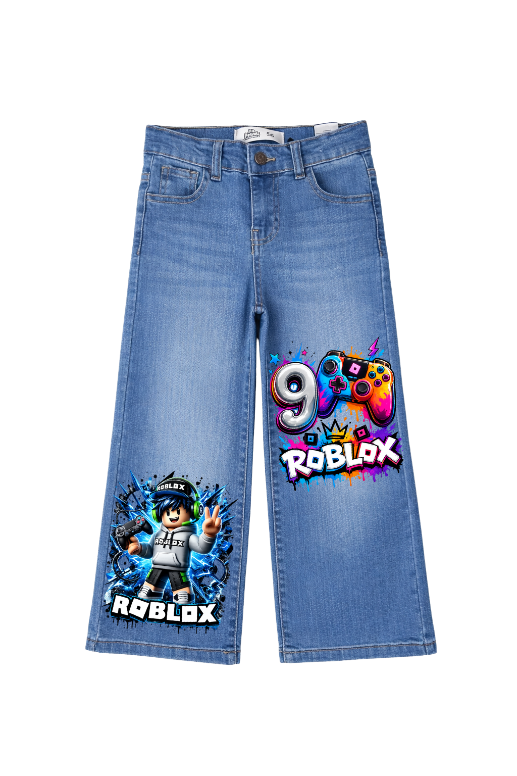 Roblox Gamer Energy Explosion Graphic Jeans