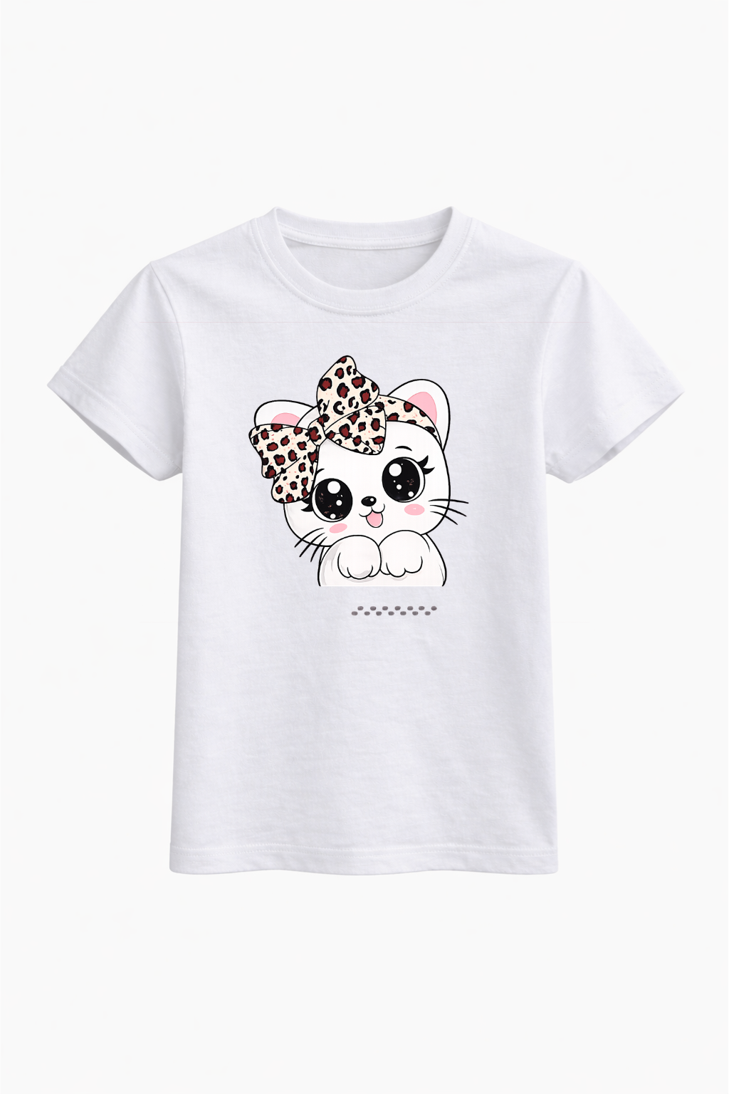 Cute Kitty Bow Tee