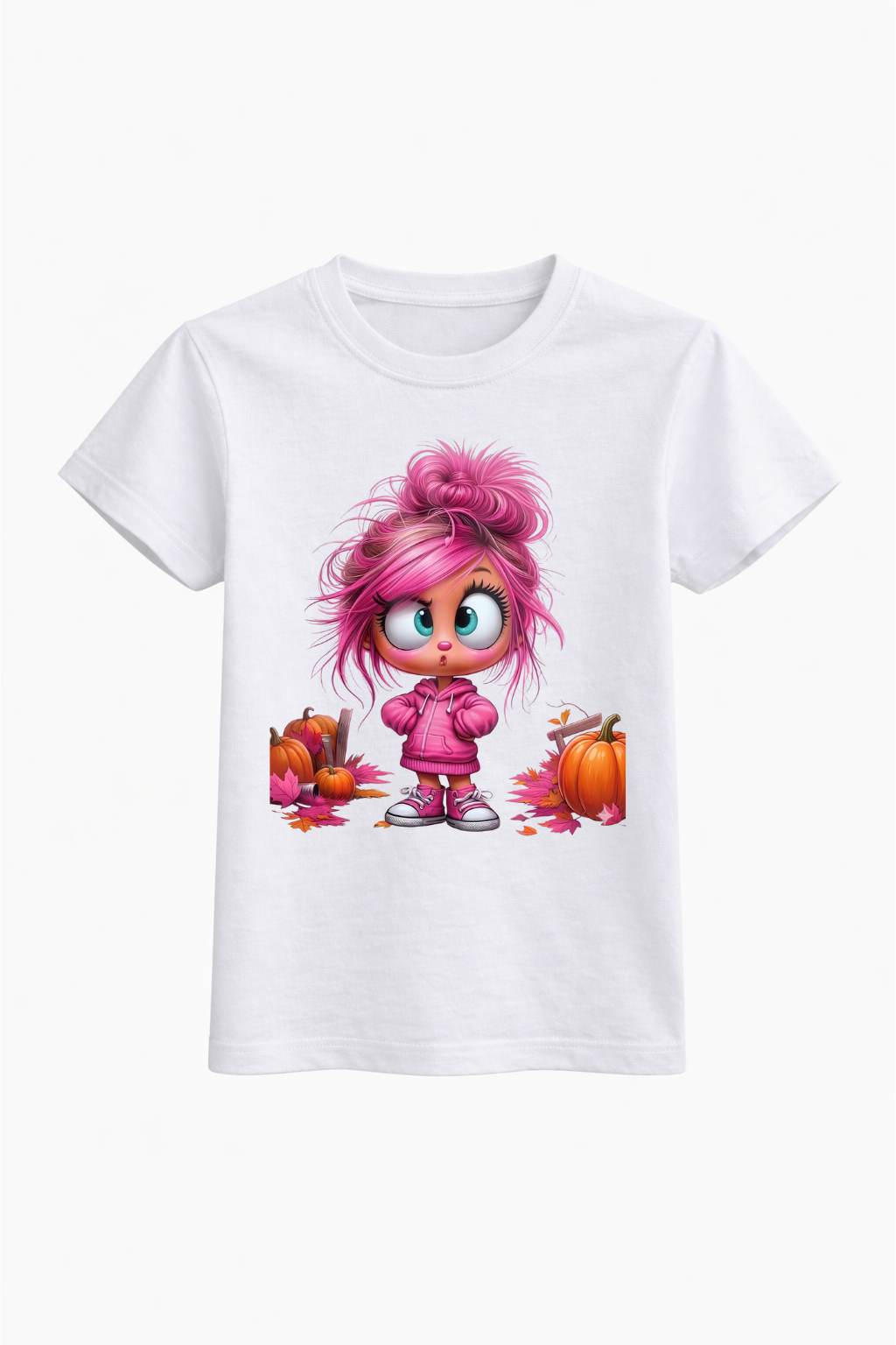 Pink Pumpkin Girl Tee