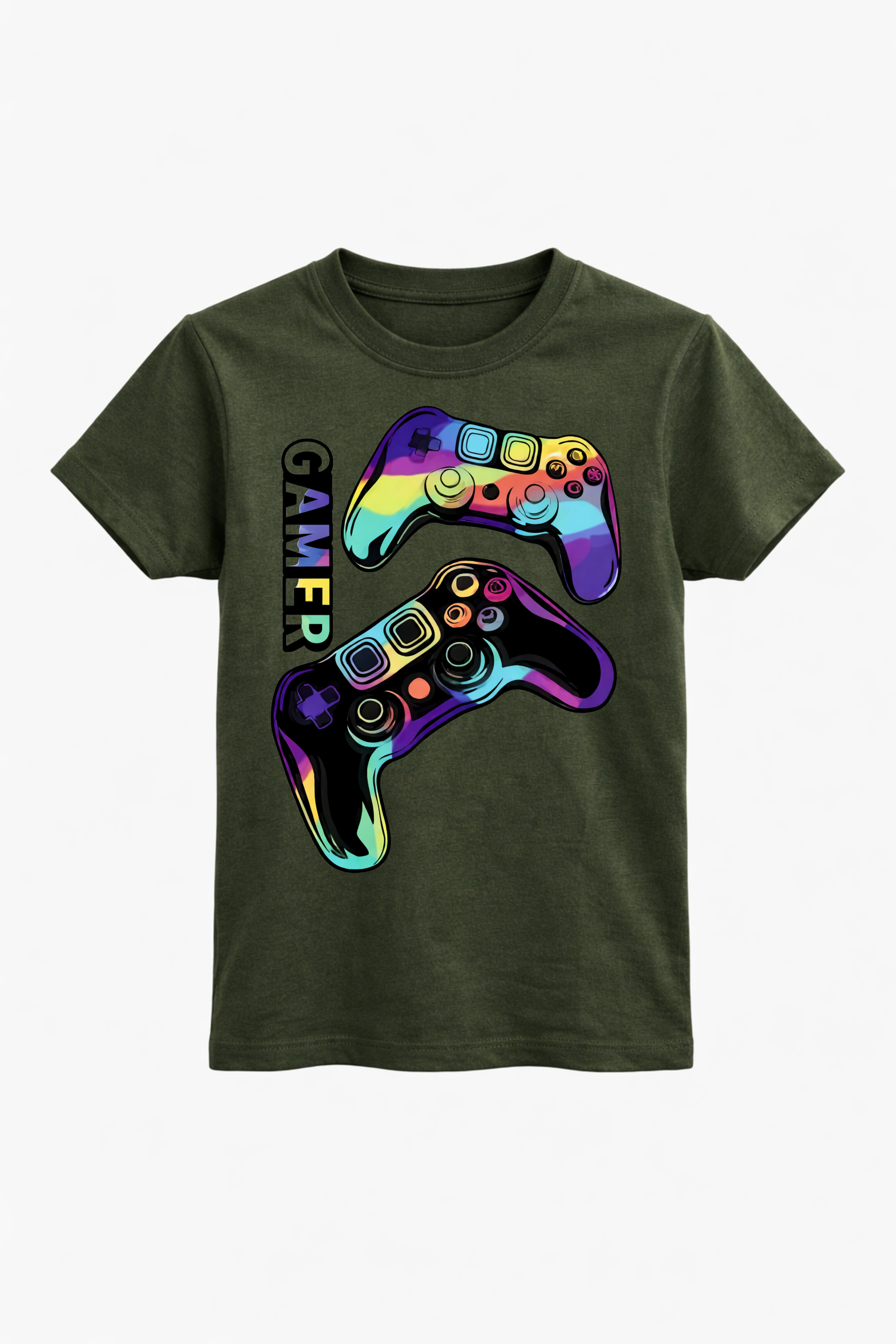 Neon Gamer Controllers T-Shirt